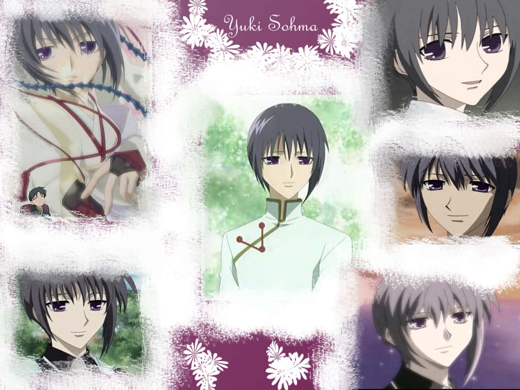 Yuki Sohma, anime character, collage, SD Desktop Wallpaper