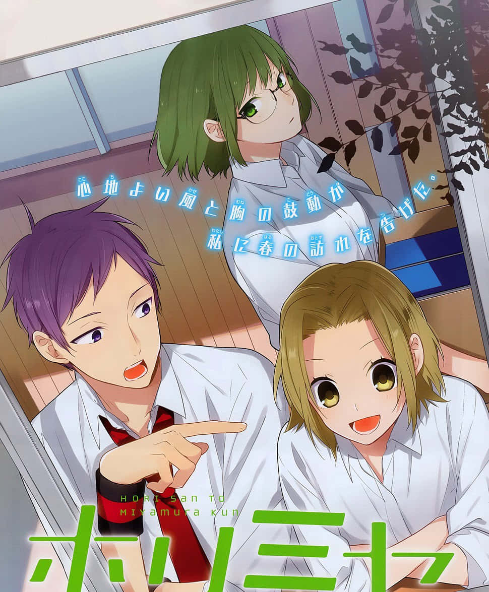 Yuki Yoshikawa, anime students, school uniforms, SD Phone Wallpaper