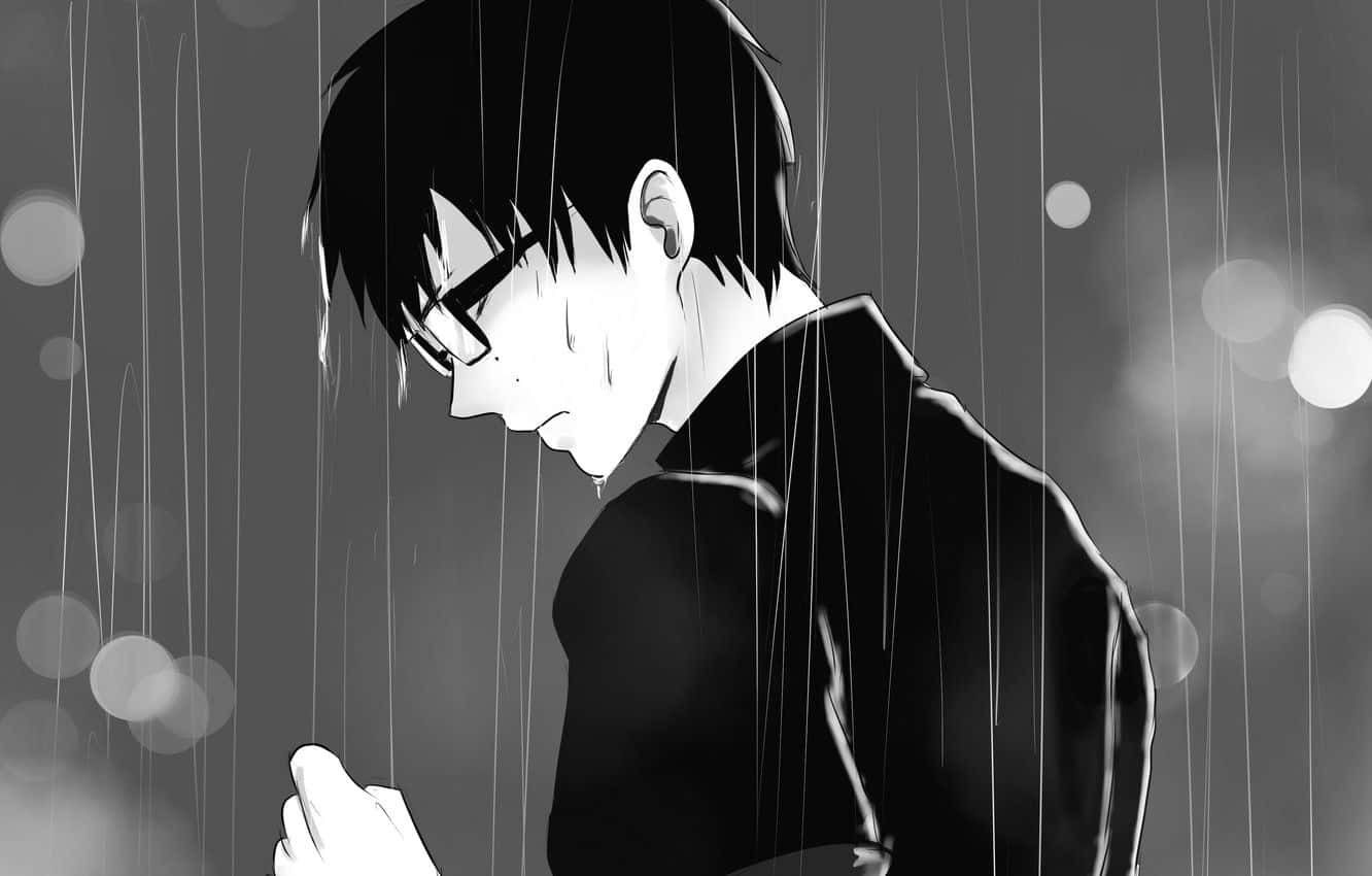 Yukio Okumura, anime boy, glasses, HD Desktop Wallpaper