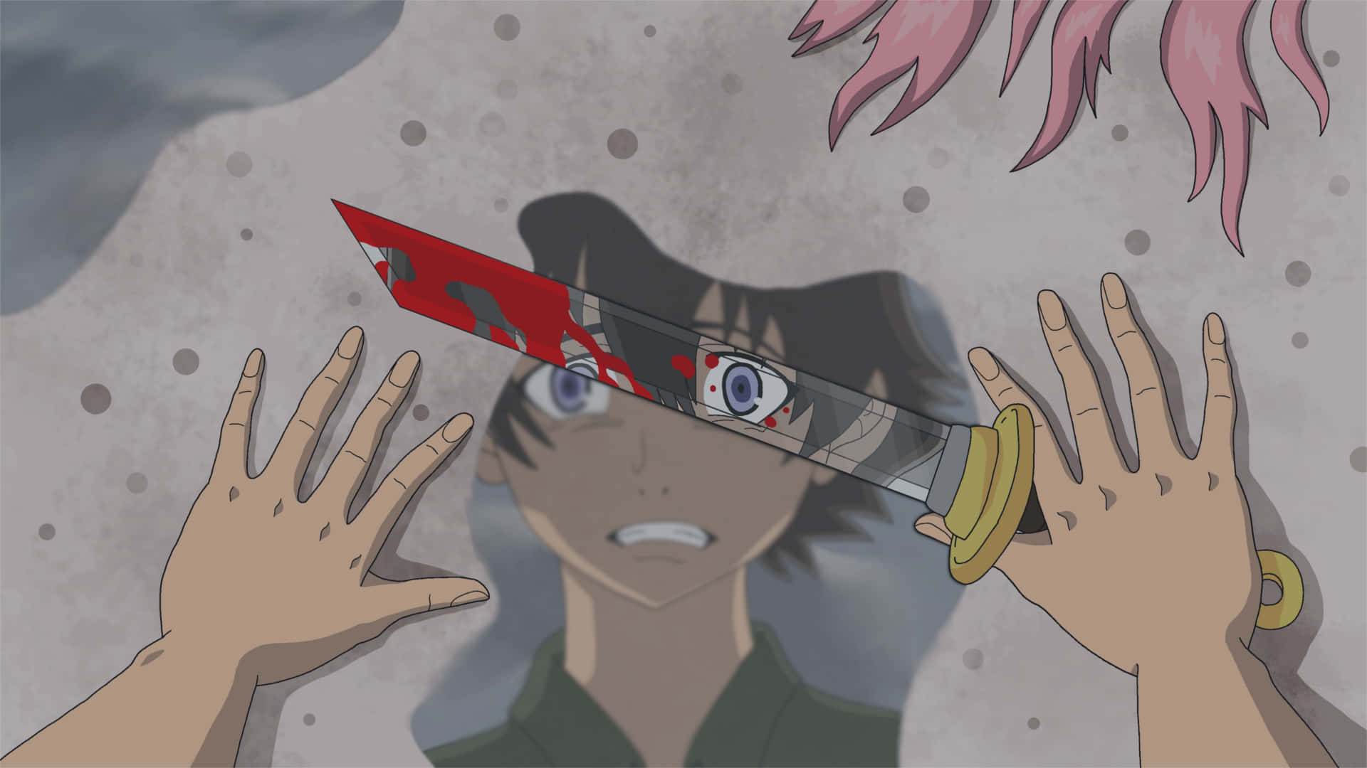 Yukiteru Amano, diary, bloodied knife, Full HD Desktop Wallpaper