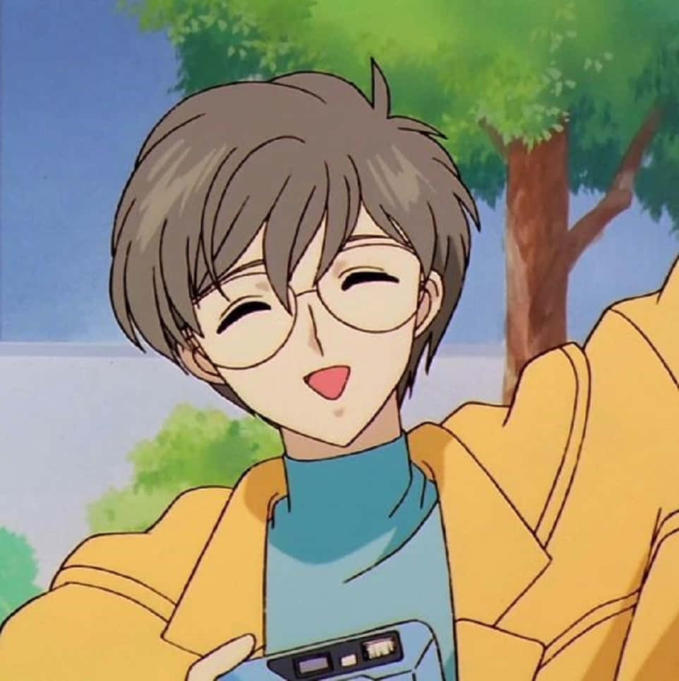 Yukito Tsukishiro, glasses, brown hair, SD Phone Wallpaper