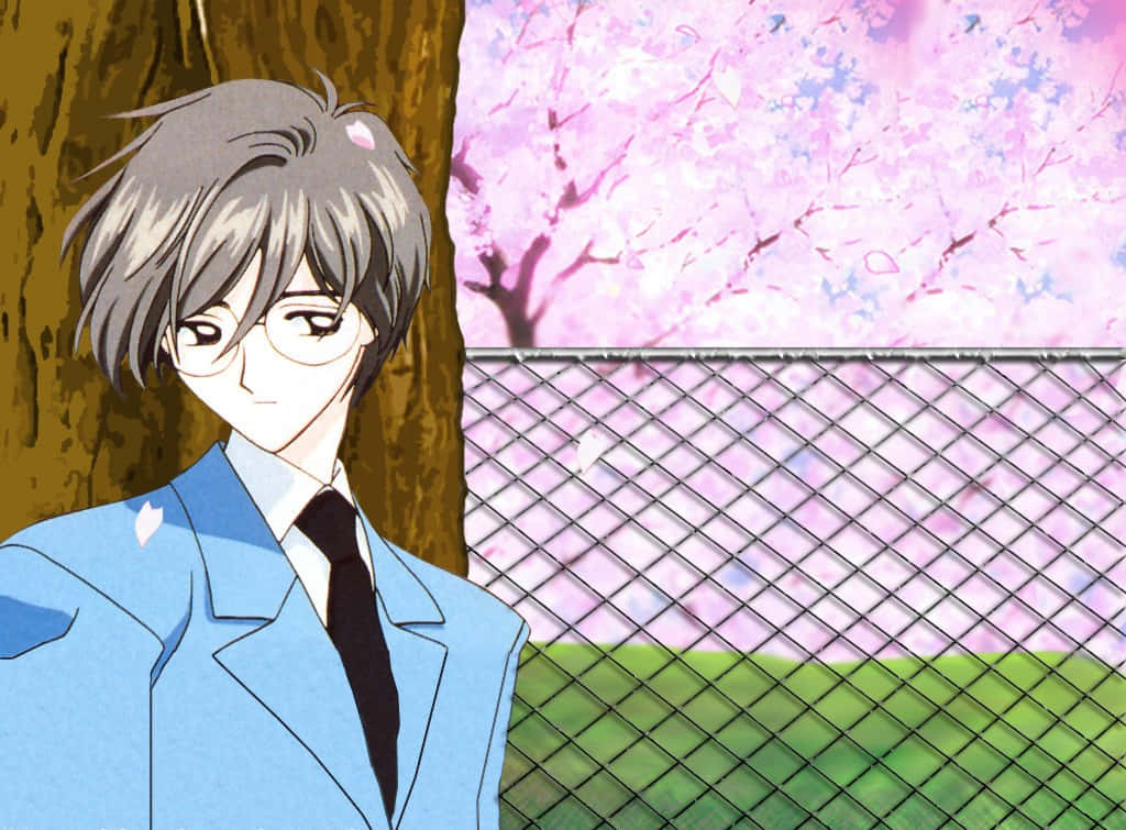 Yukito Tsukishiro, gray hair, glasses, SD Desktop Wallpaper