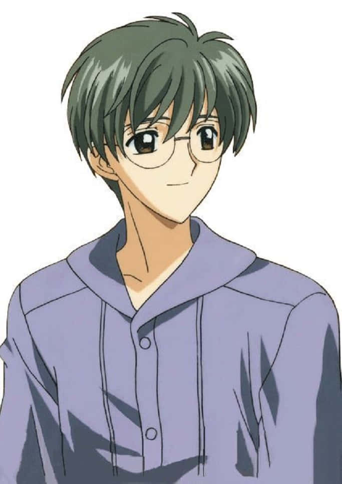 Yukito Tsukishiro, green hair, glasses, SD Phone Wallpaper