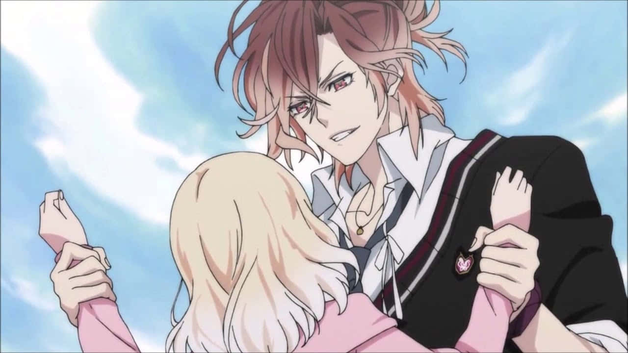 Yuma Mukami, anime scene, school uniform, HD Desktop Wallpaper