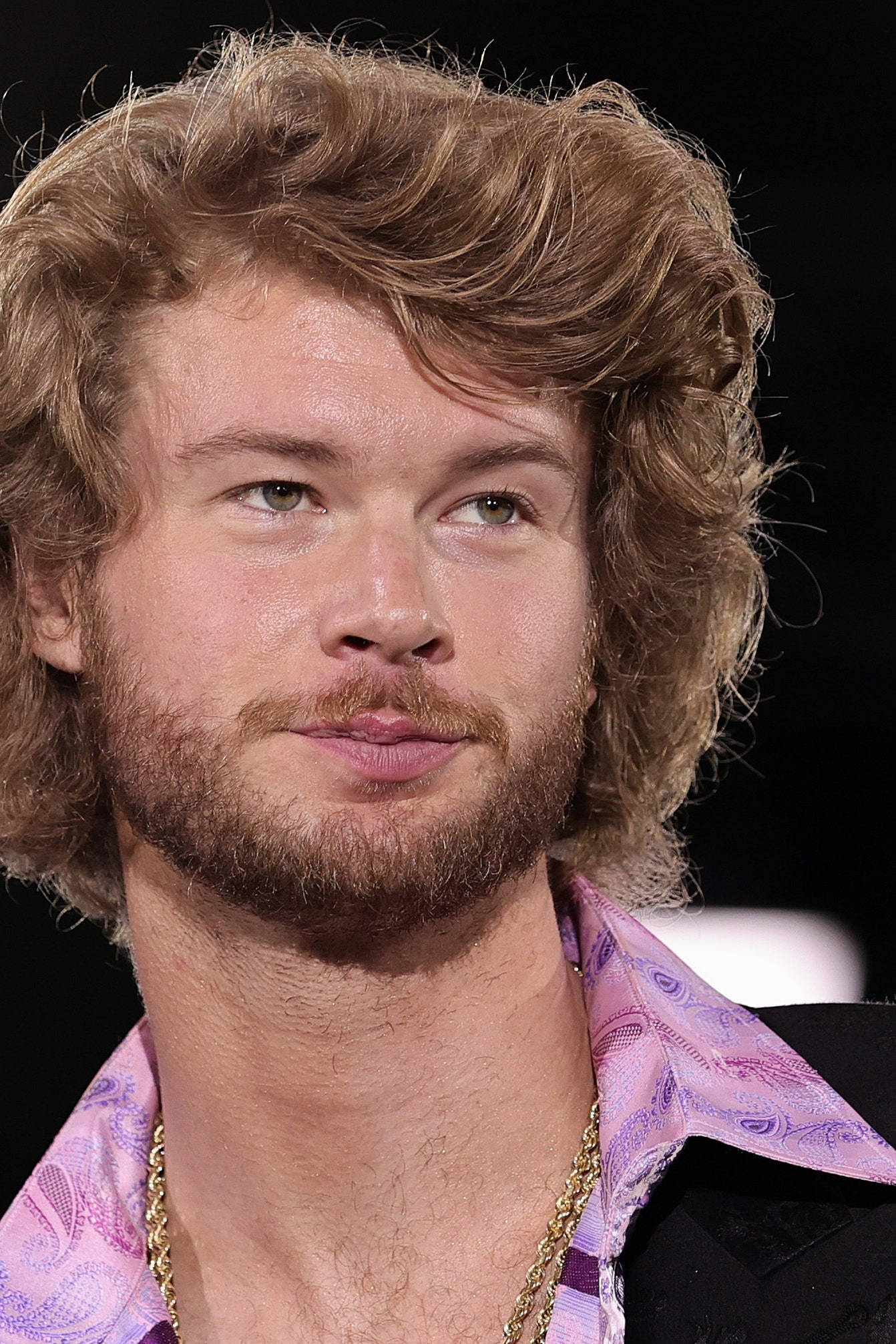 Yung Gravy, wavy blonde hair, beard, Full HD Phone Wallpaper