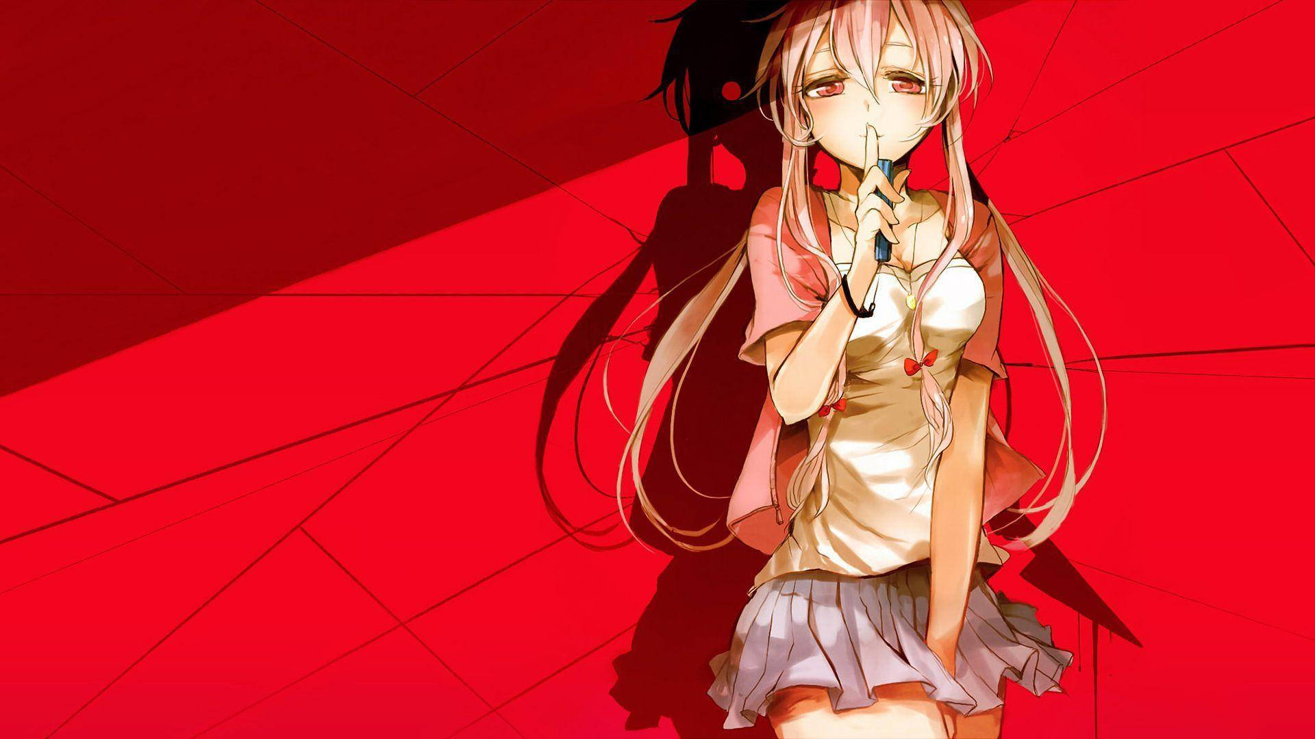 Yuno Gasai, pink-haired, school uniform, Full HD Desktop Wallpaper