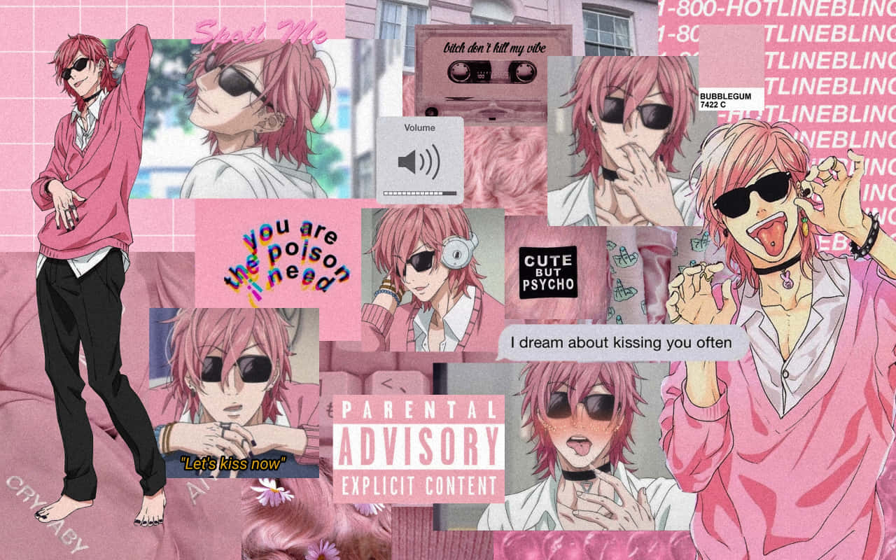 Yuri Ayato, red hair, sunglasses, HD Desktop Wallpaper