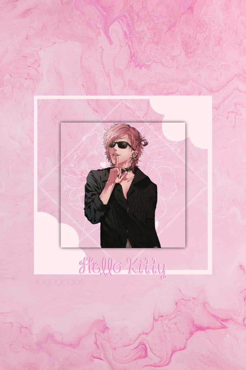 Yuri Ayato, pink hair, sunglasses, HD Phone Wallpaper