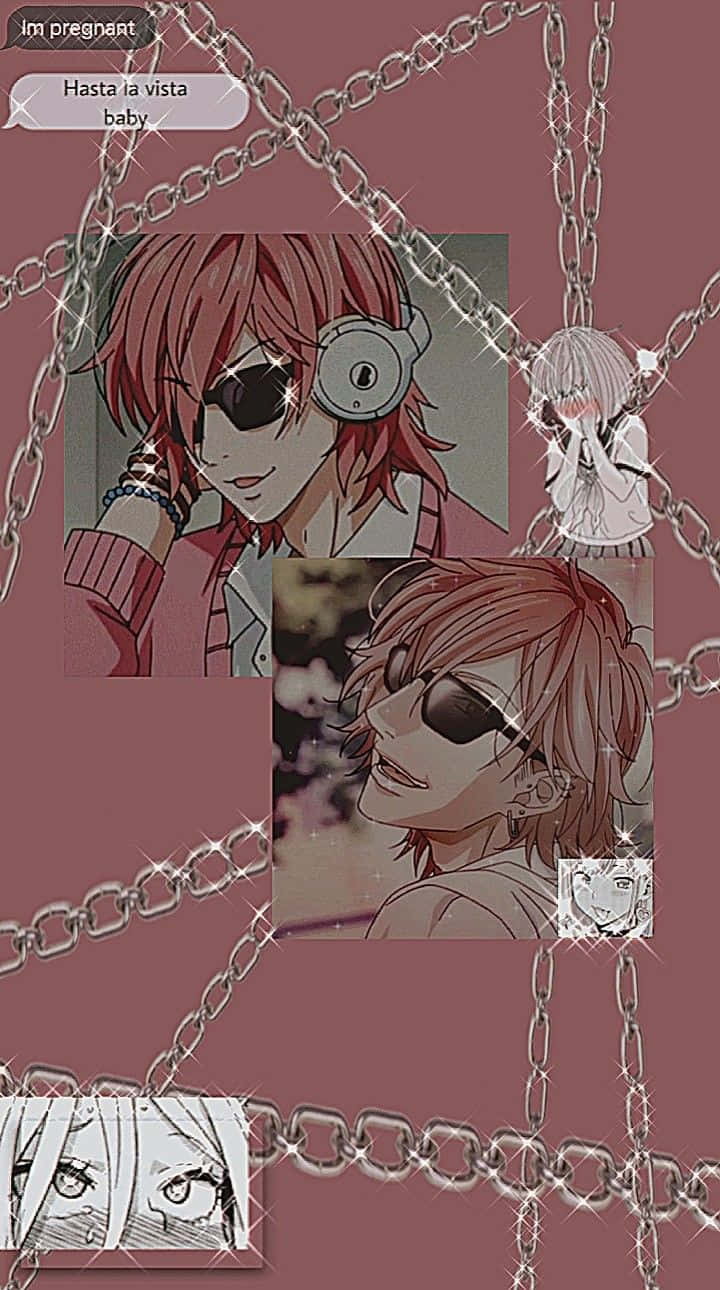 Yuri Ayato, red hair, sunglasses, HD Phone Wallpaper