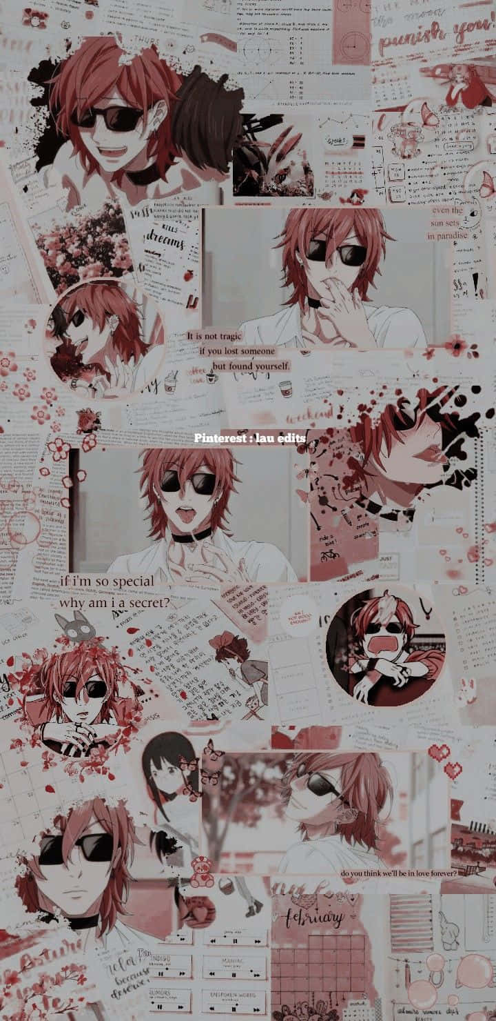Yuri Ayato, red-haired, sunglasses, HD Phone Wallpaper