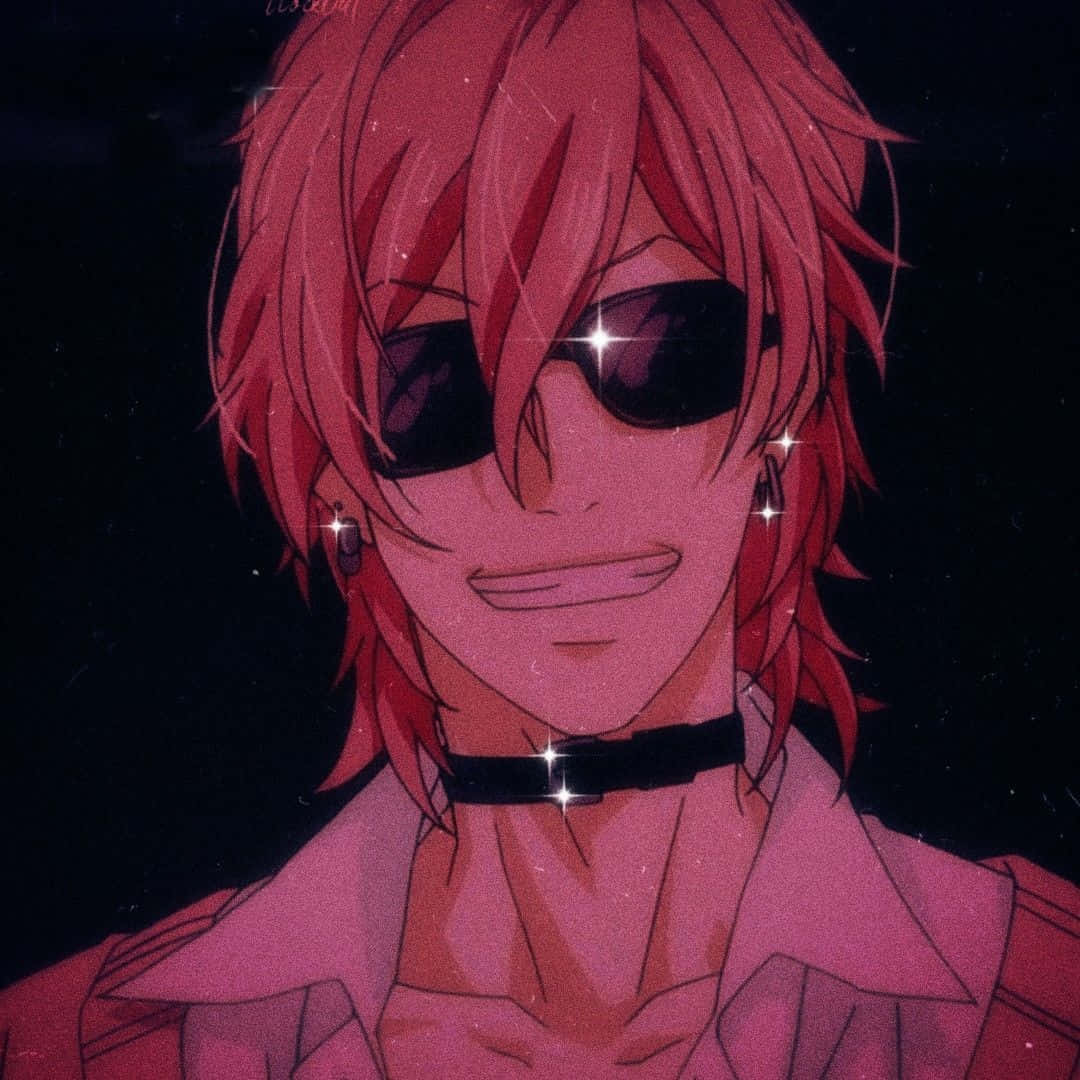 Yuri Ayato, spiky red hair, sunglasses, SD Desktop Wallpaper
