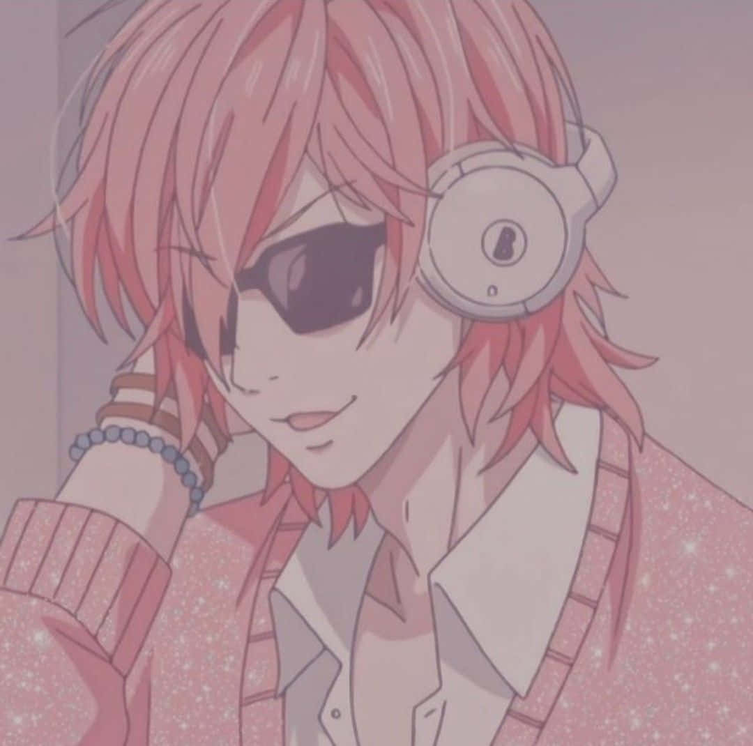 Yuri Ayato, pink hair, sunglasses, SD Desktop Wallpaper