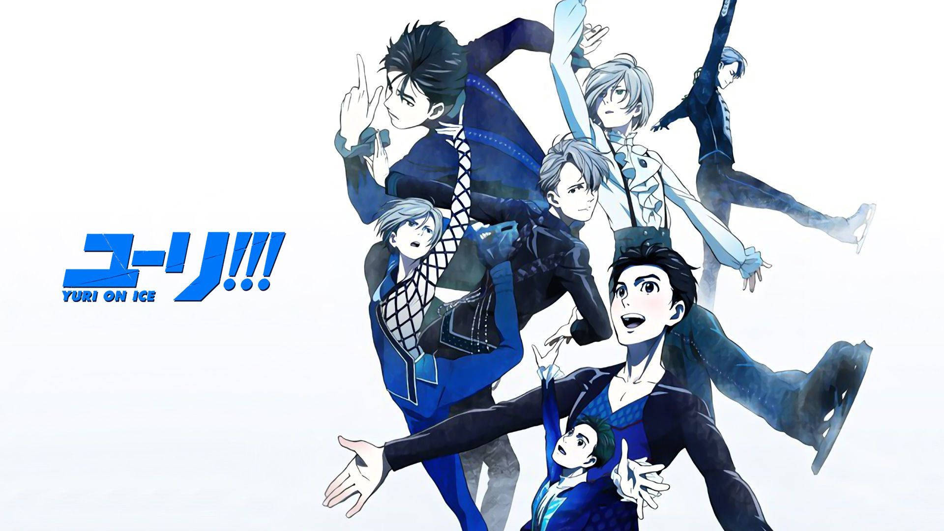 Yuri On Ice, ice skating costumes, dynamic anime characters, Full HD Desktop Wallpaper