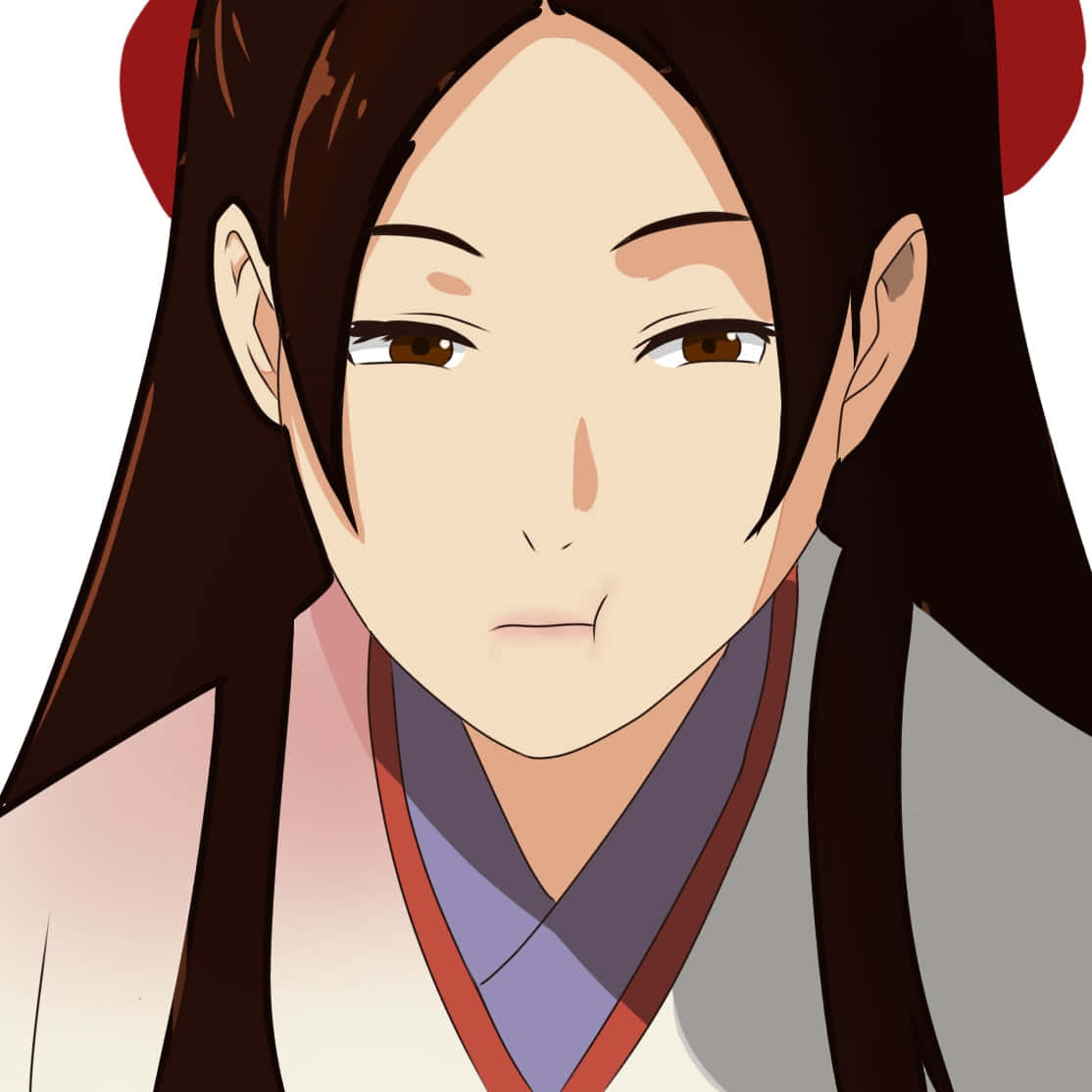 Yuriko Nishinotouin, long dark hair, traditional robes, SD Desktop Wallpaper