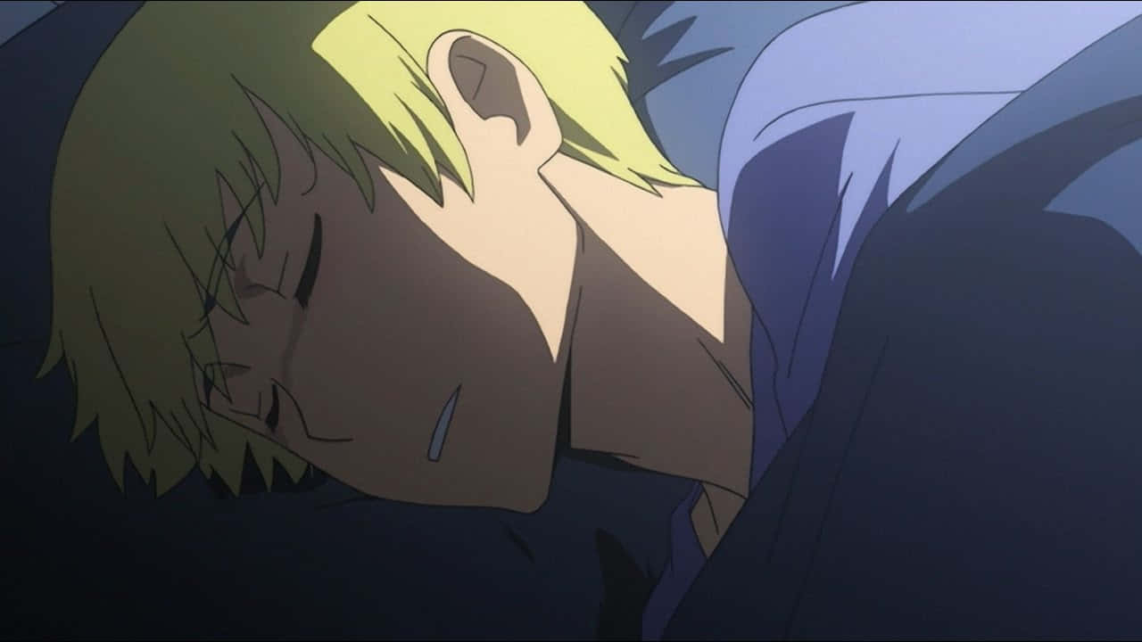 Yusaku Kitamura, beach, blonde anime character, HD Desktop Wallpaper