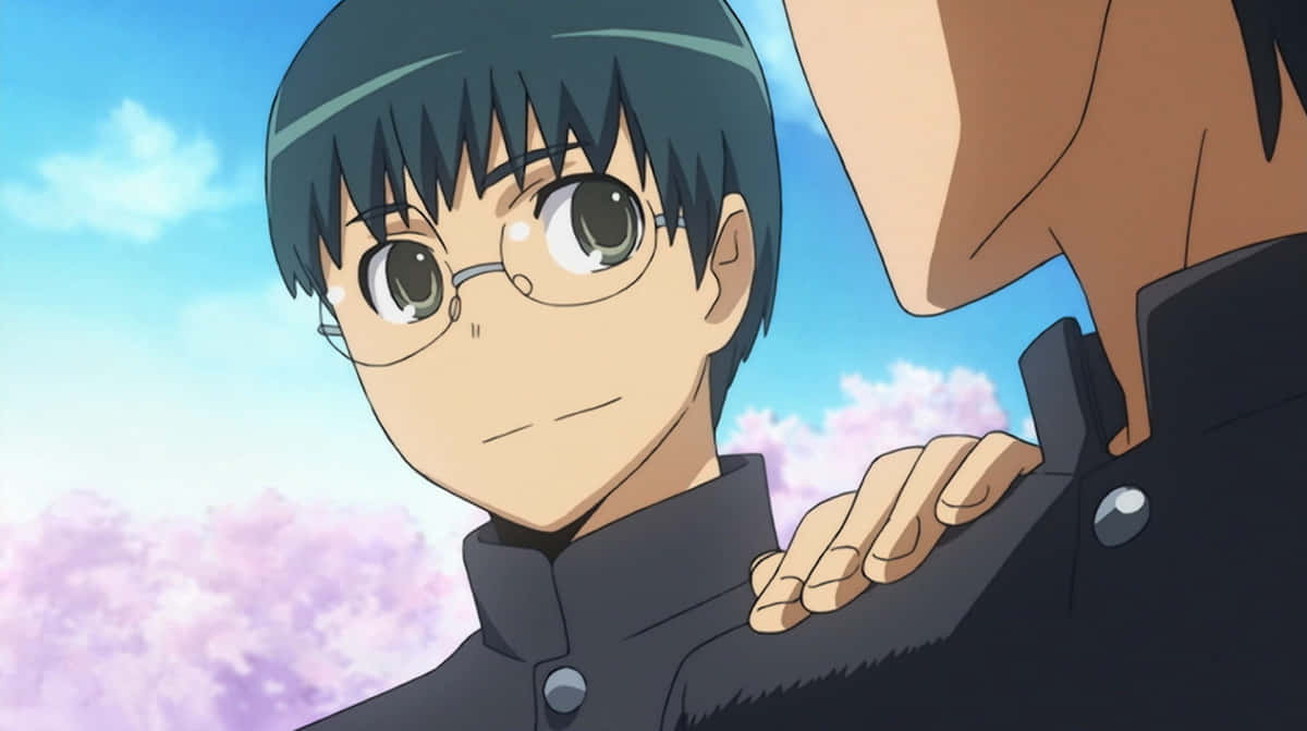 Yusaku Kitamura, anime boy, glasses, SD Desktop Wallpaper