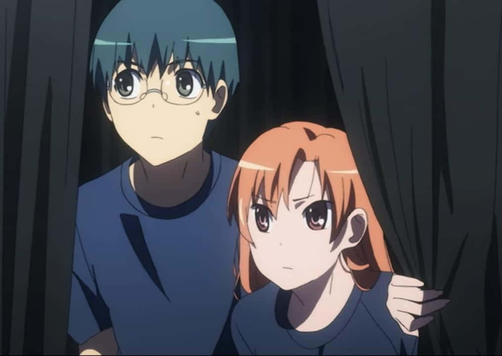 Yusaku Kitamura, anime characters, dark curtains, SD Desktop Wallpaper
