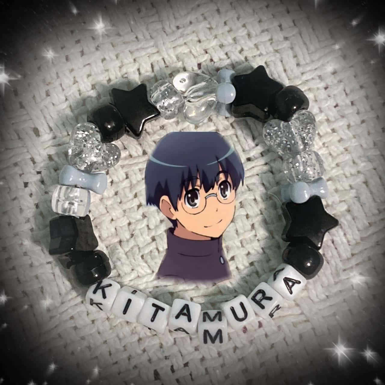 Yusaku Kitamura, beaded bracelet, black star beads, HD Desktop Wallpaper