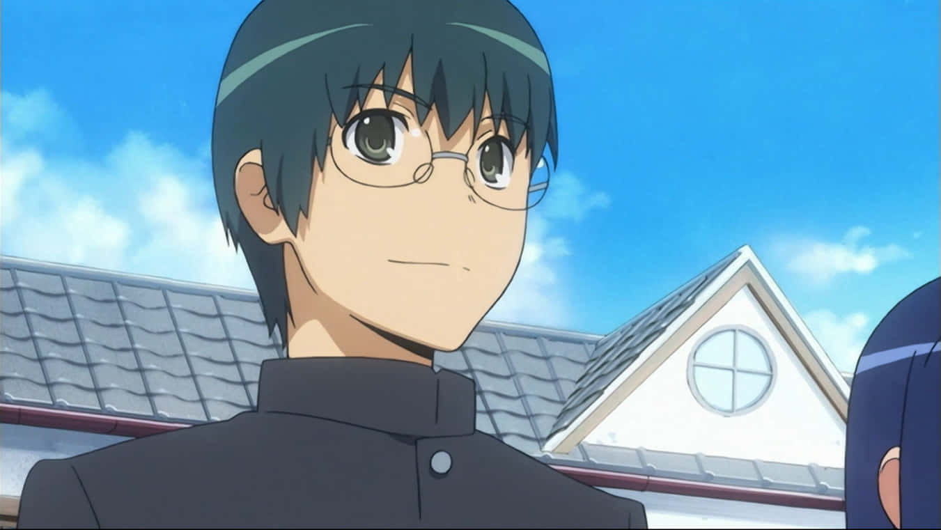 Yusaku Kitamura, anime boy, glasses, HD Desktop Wallpaper