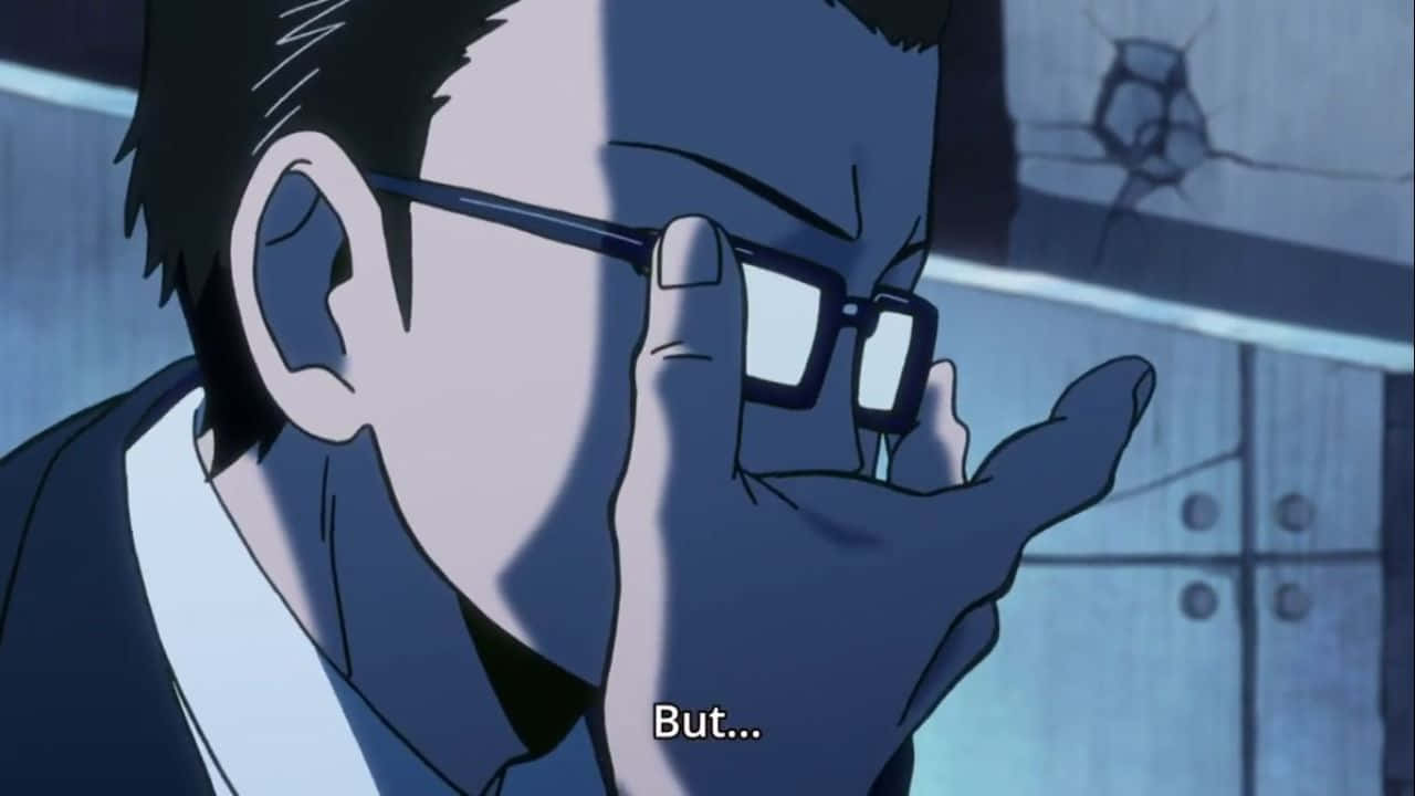 Yusuke Sakurai, glasses, cool blue lighting, HD Desktop Wallpaper