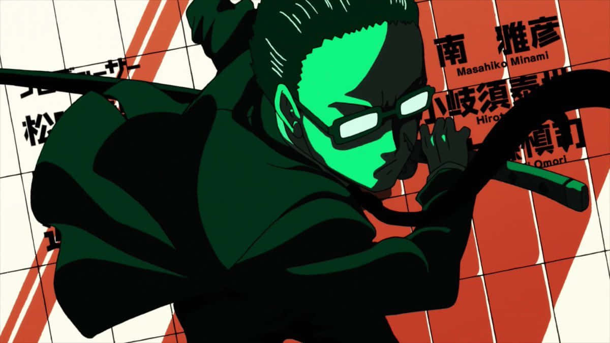 Yusuke Sakurai, green-faced, dark robes, SD Desktop Wallpaper