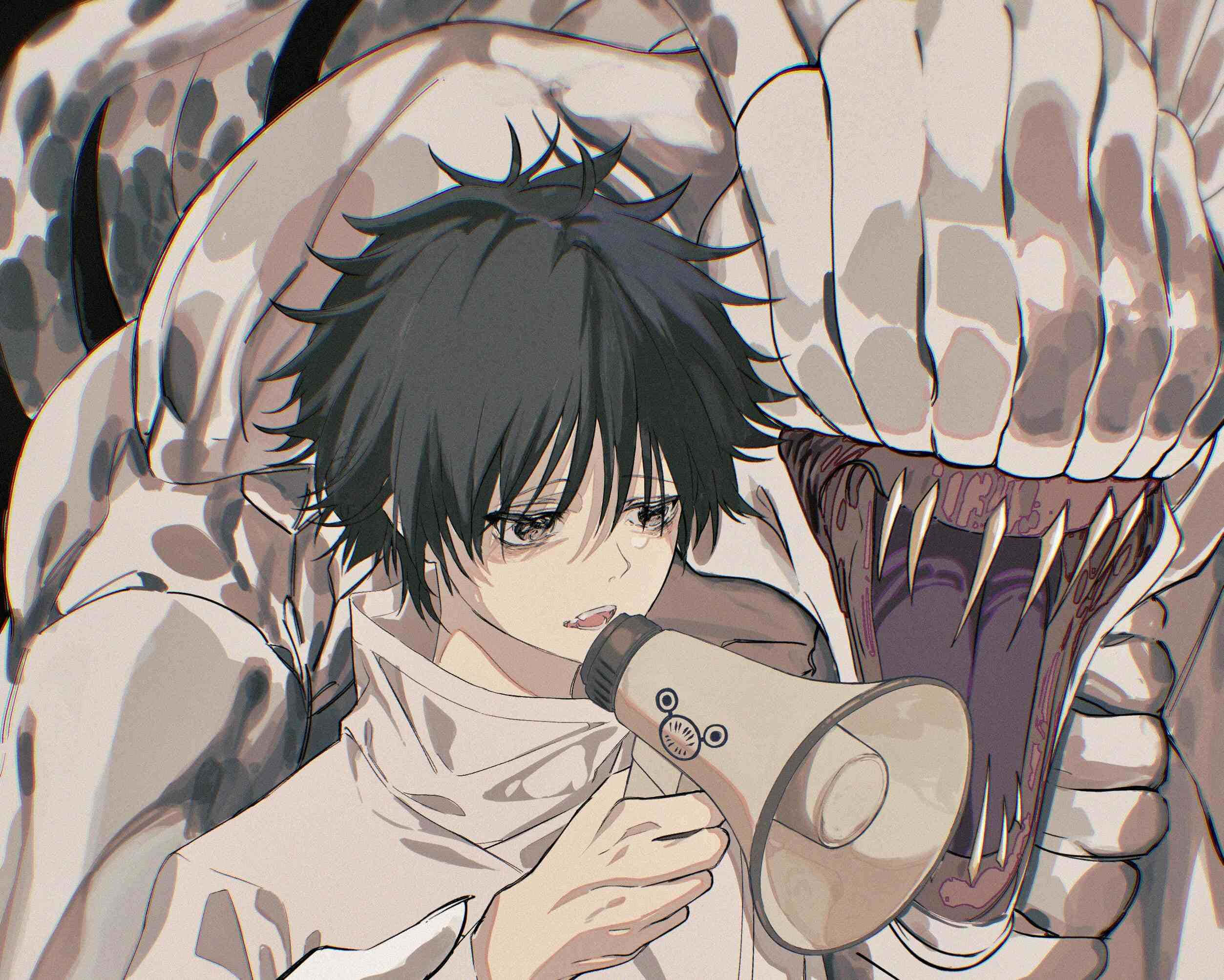 Yuta Okkotsu, cursed spirit, megaphone, Full HD Desktop Wallpaper