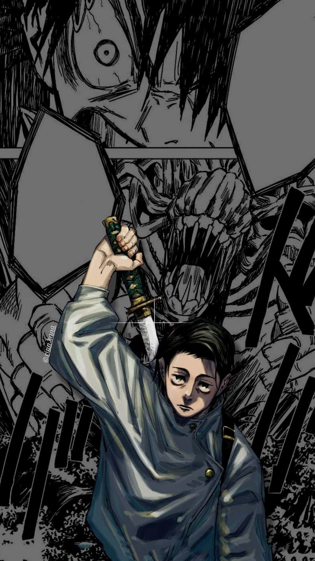 Yuta Okkotsu, cursed energy, sword, Full HD Phone Wallpaper