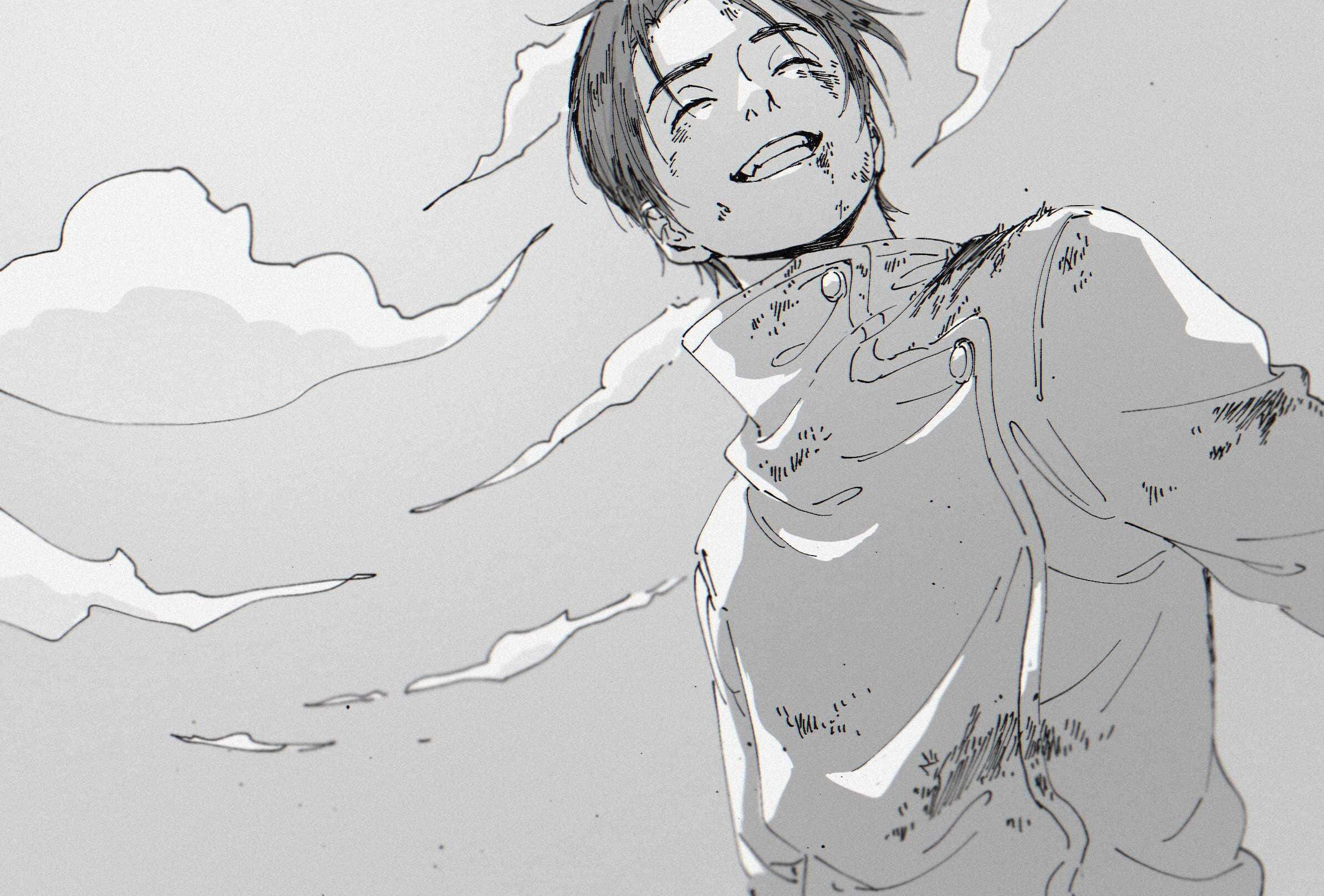 Yuta Okkotsu, manga sketch, anime boy, Full HD Desktop Wallpaper