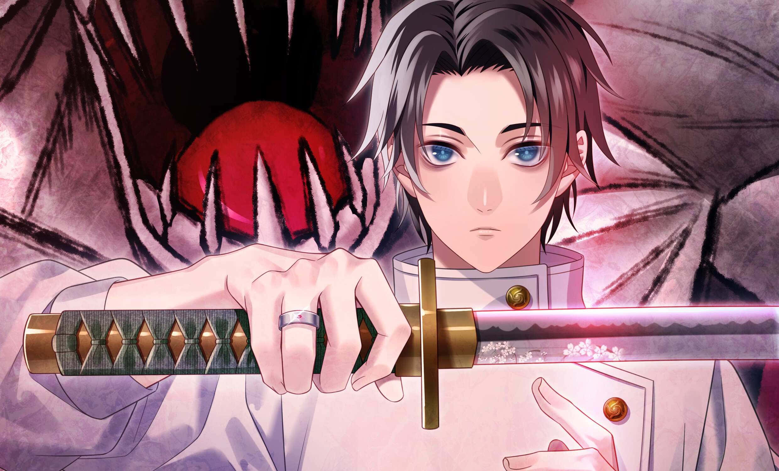 Yuta Okkotsu, katana, monstrous red eye, Full HD Desktop Wallpaper