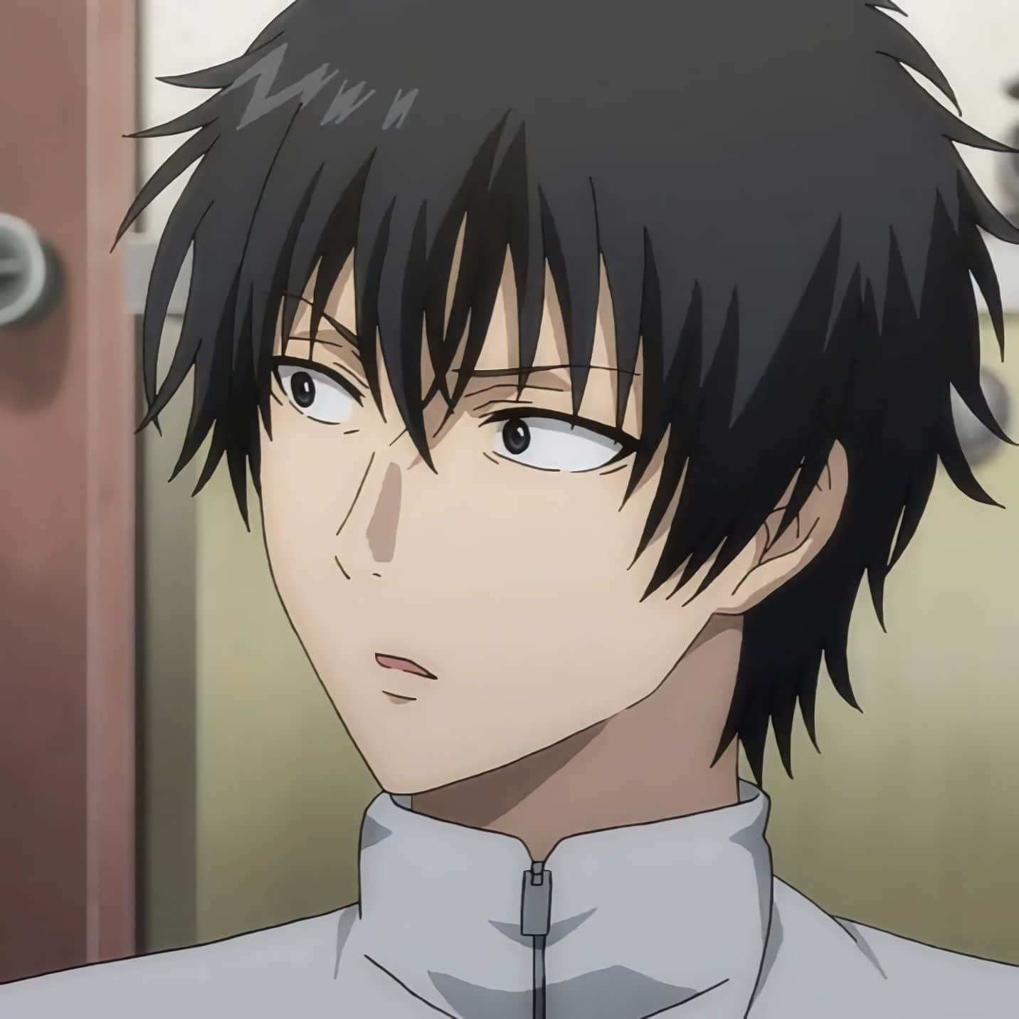 Yuuichi Katagiri, anime portrait, messy black hair, HD Desktop Wallpaper