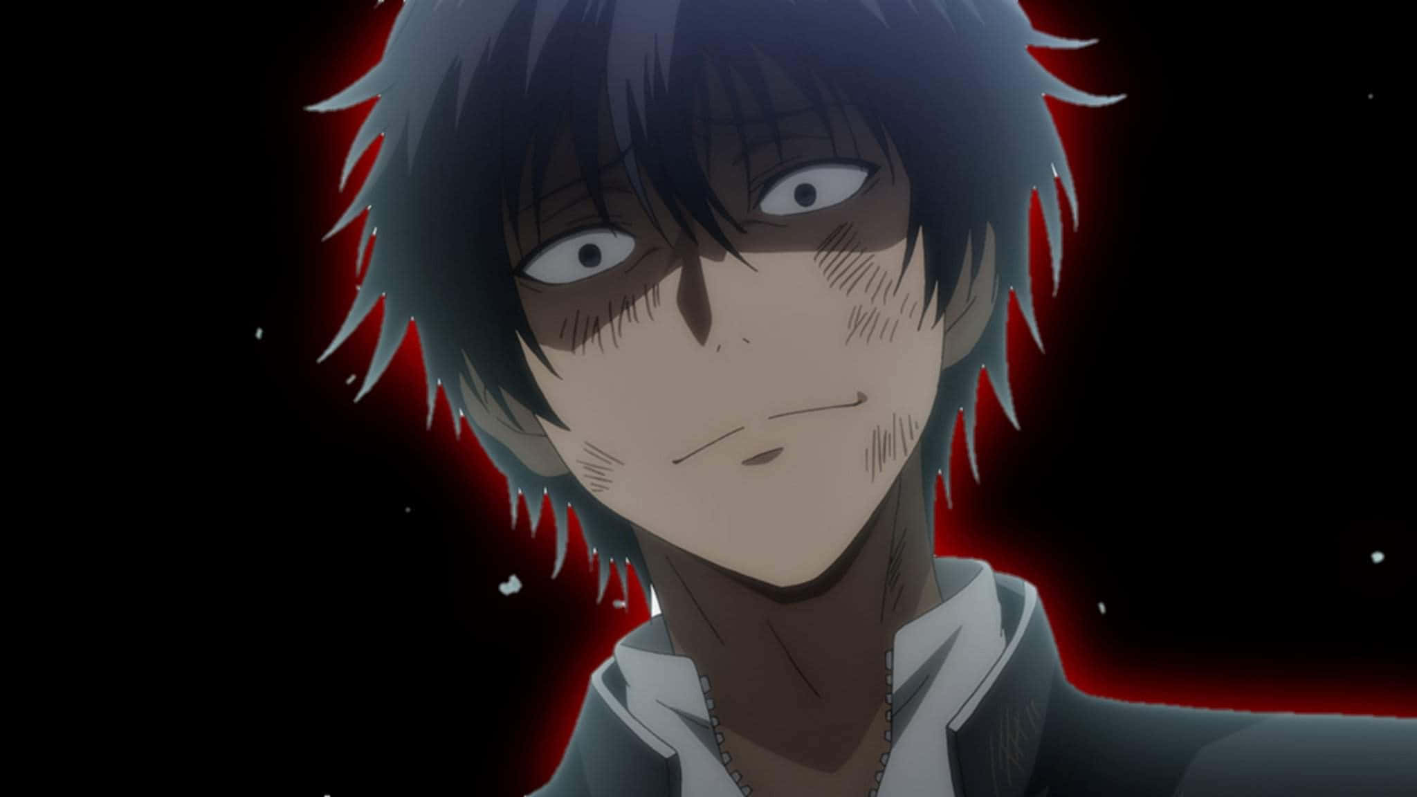 Yuuichi Katagiri, anime male character, spiky black hair, Full HD Desktop Wallpaper