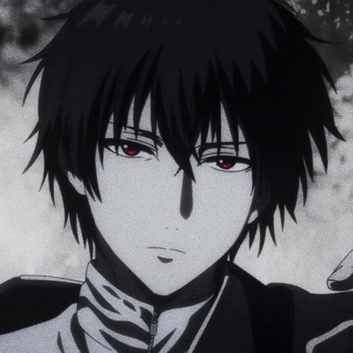 Yuuichi Katagiri, spiky black hair, striking red eyes, SD Desktop Wallpaper
