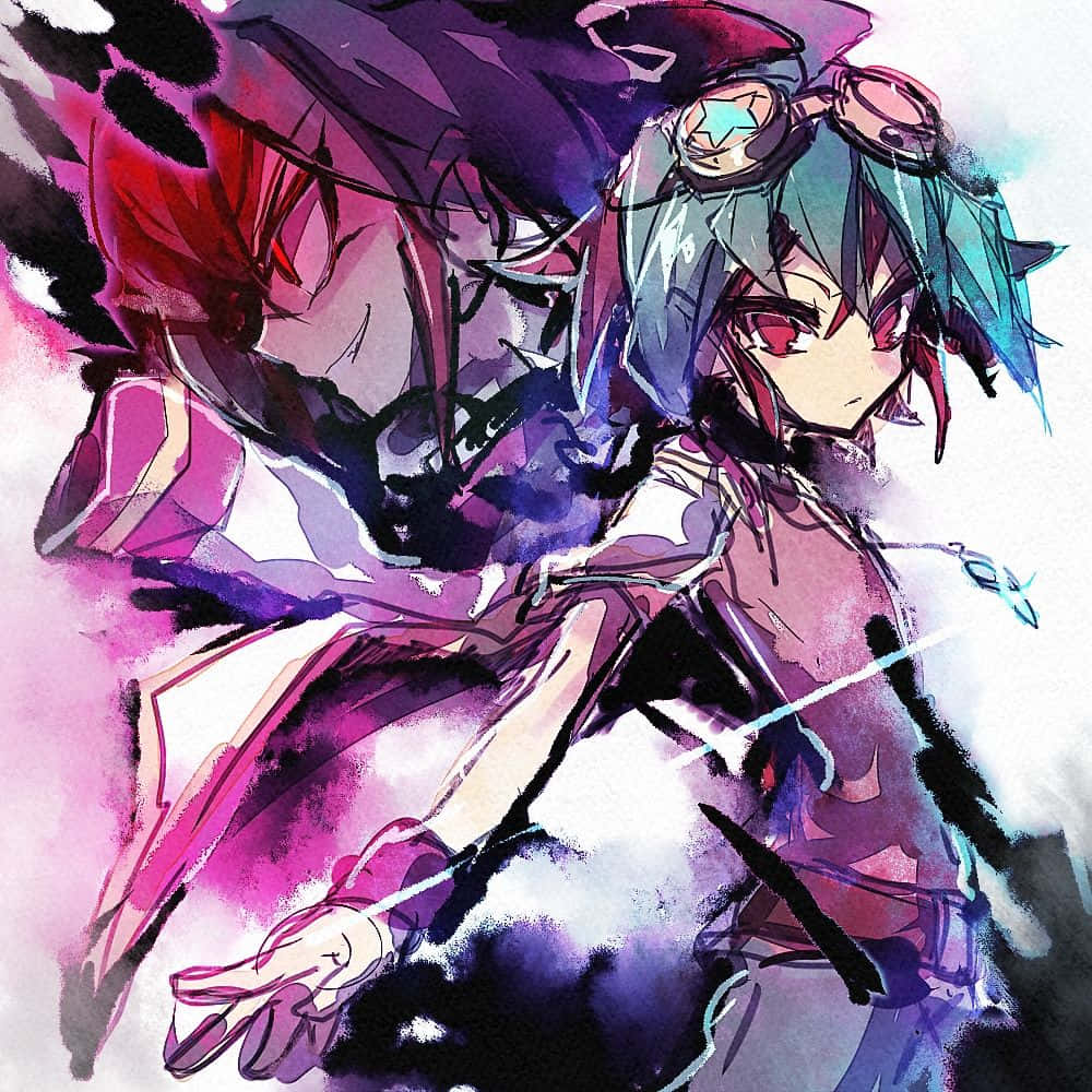Yuya Sakaki, teal hair, goggles, SD Desktop Wallpaper