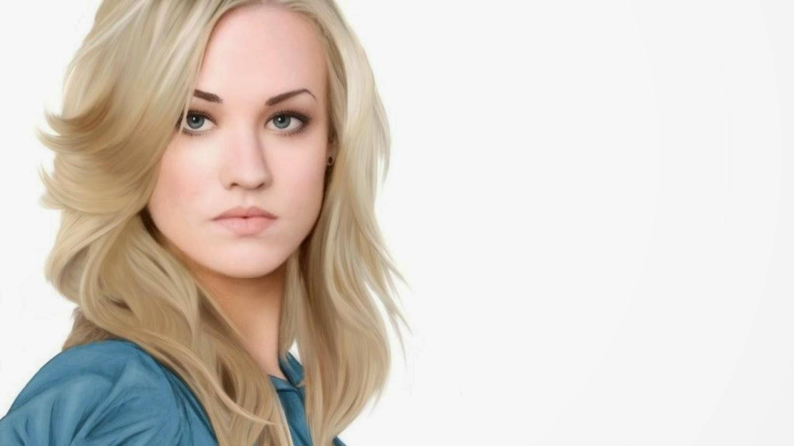 Yvonne Strahovski, blonde, blue eyes, HD Desktop Wallpaper