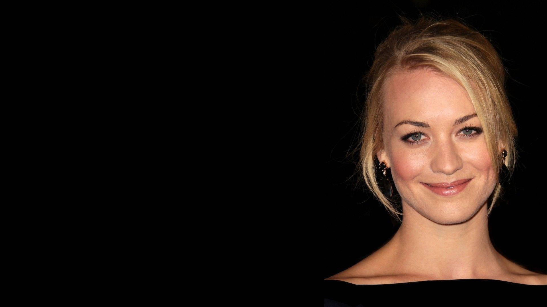 Yvonne Strahovski, blonde hair, black dress, Full HD Desktop Wallpaper