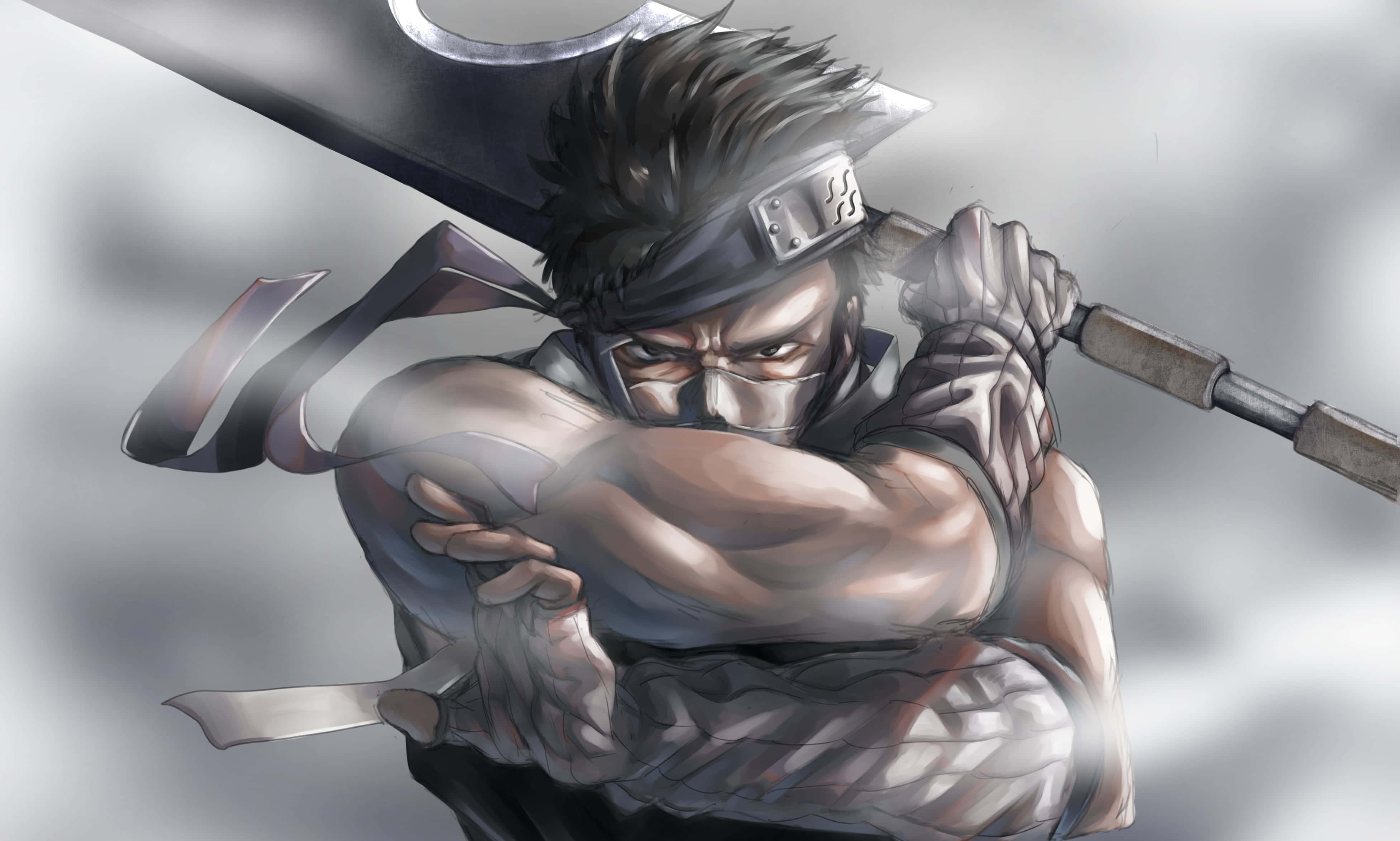 Zabuza Momochi, large blade, small knife, 4K Desktop Wallpaper