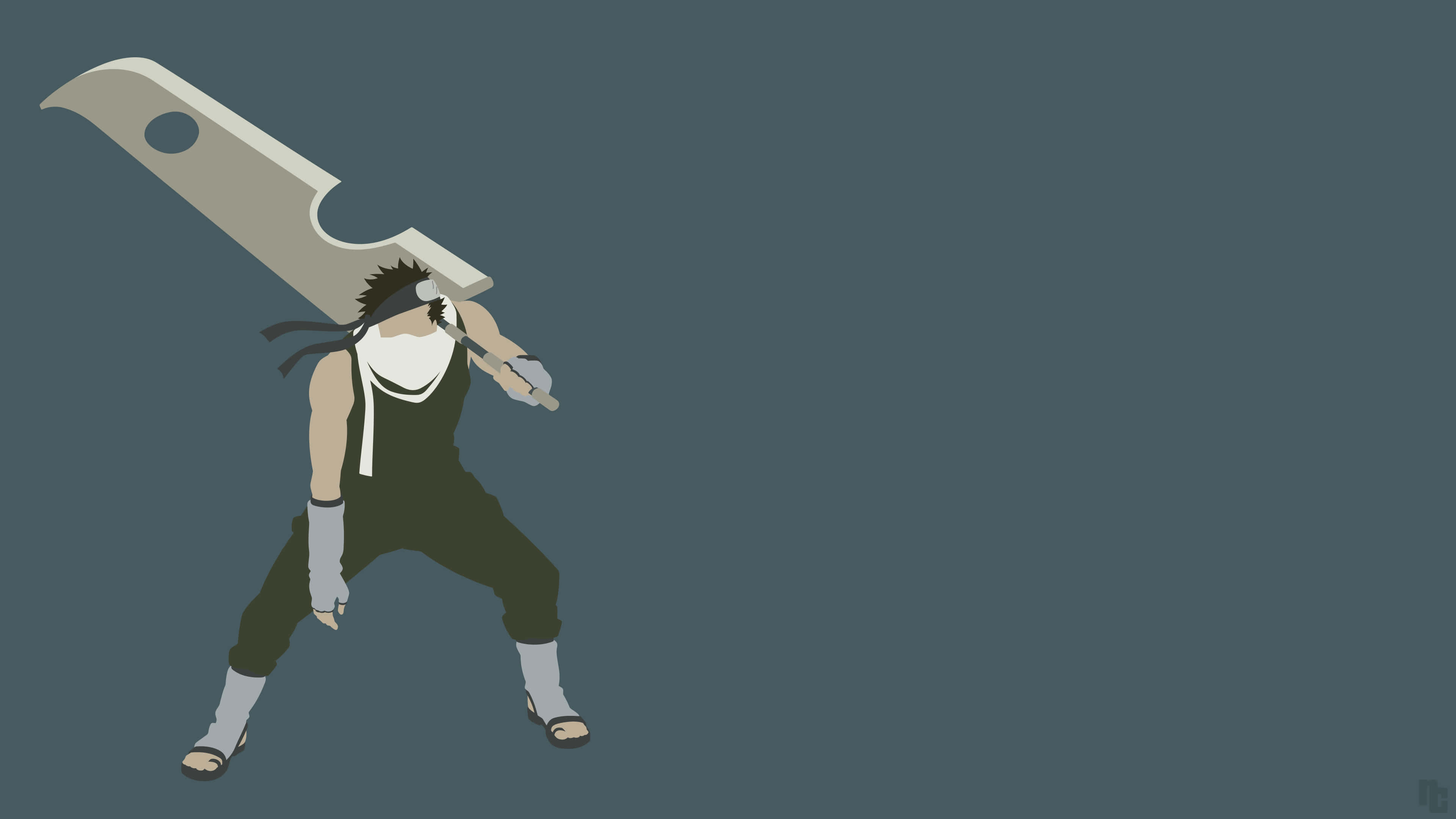 Zabuza Momochi, spiky hair, bandana, 4K Desktop Wallpaper