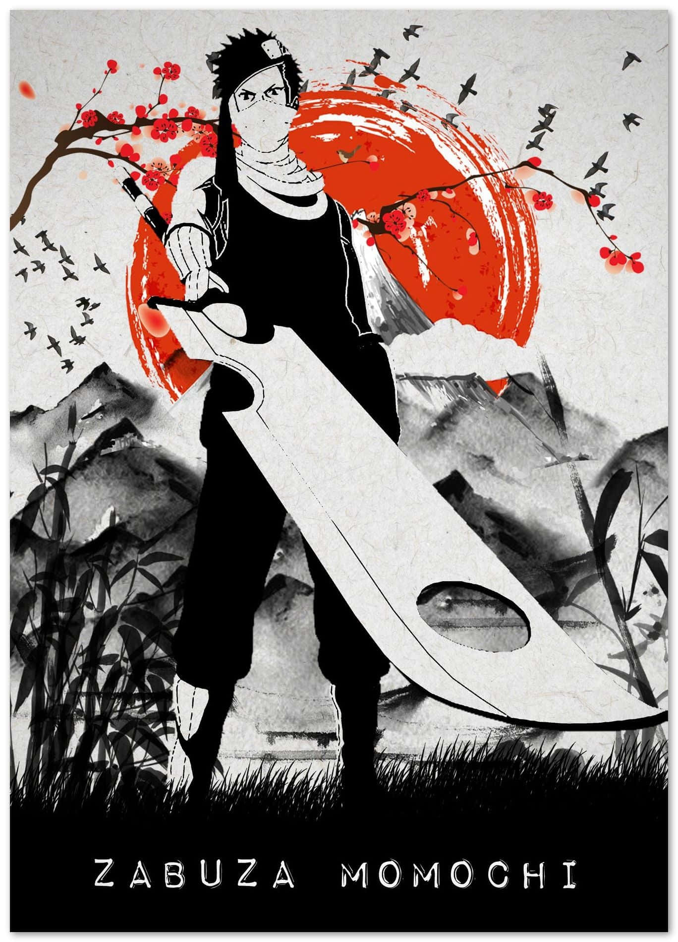 Zabuza Momochi, ninja warrior, massive blade, HD Phone Wallpaper