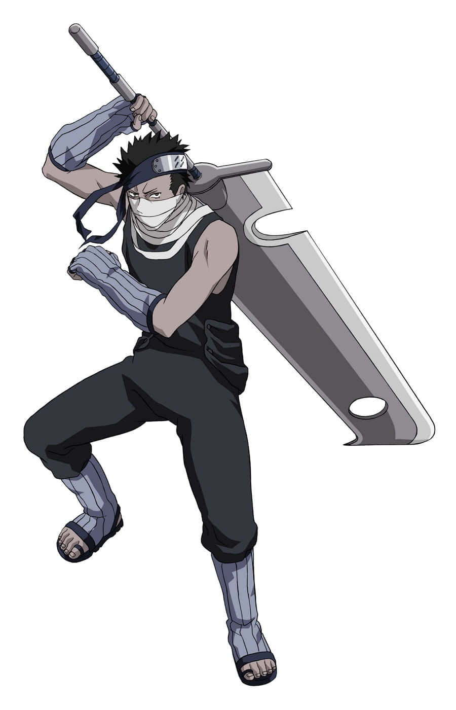 Zabuza Momochi, giant silver sword, masked anime ninja, HD Phone Wallpaper