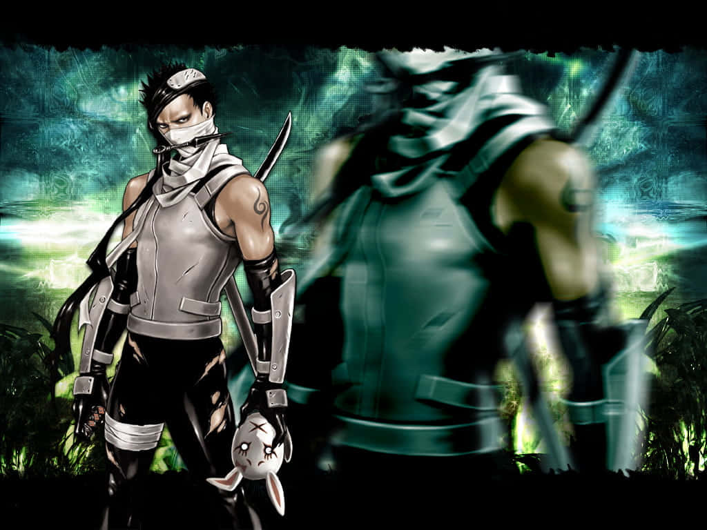 Zabuza Momochi, masked anime ninja, dark forest, SD Desktop Wallpaper