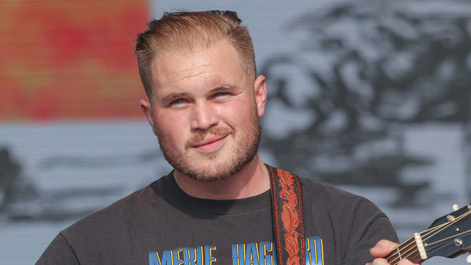 Zach Bryan, guitar, stage, HD Desktop Wallpaper