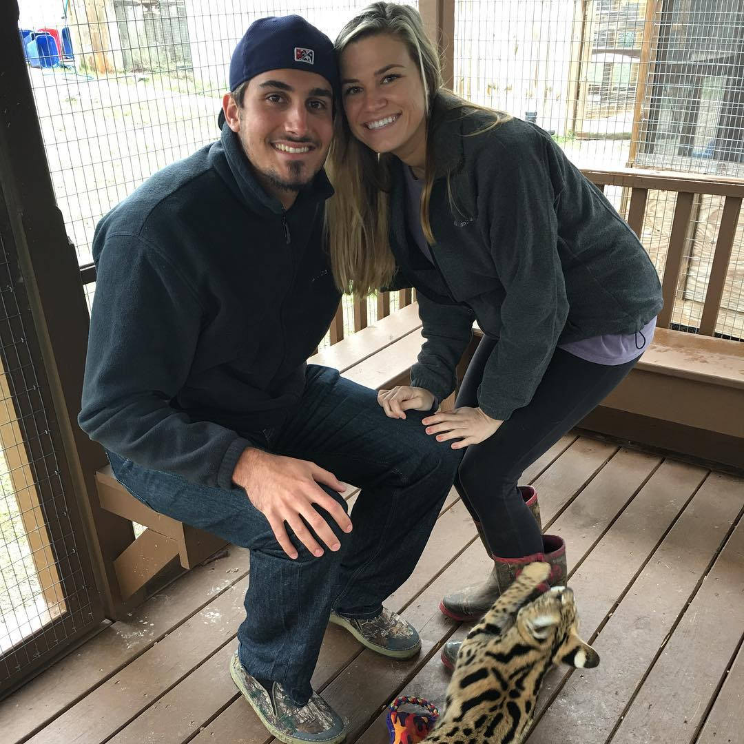 Zach Eflin, wife, ocelot, SD Desktop Wallpaper