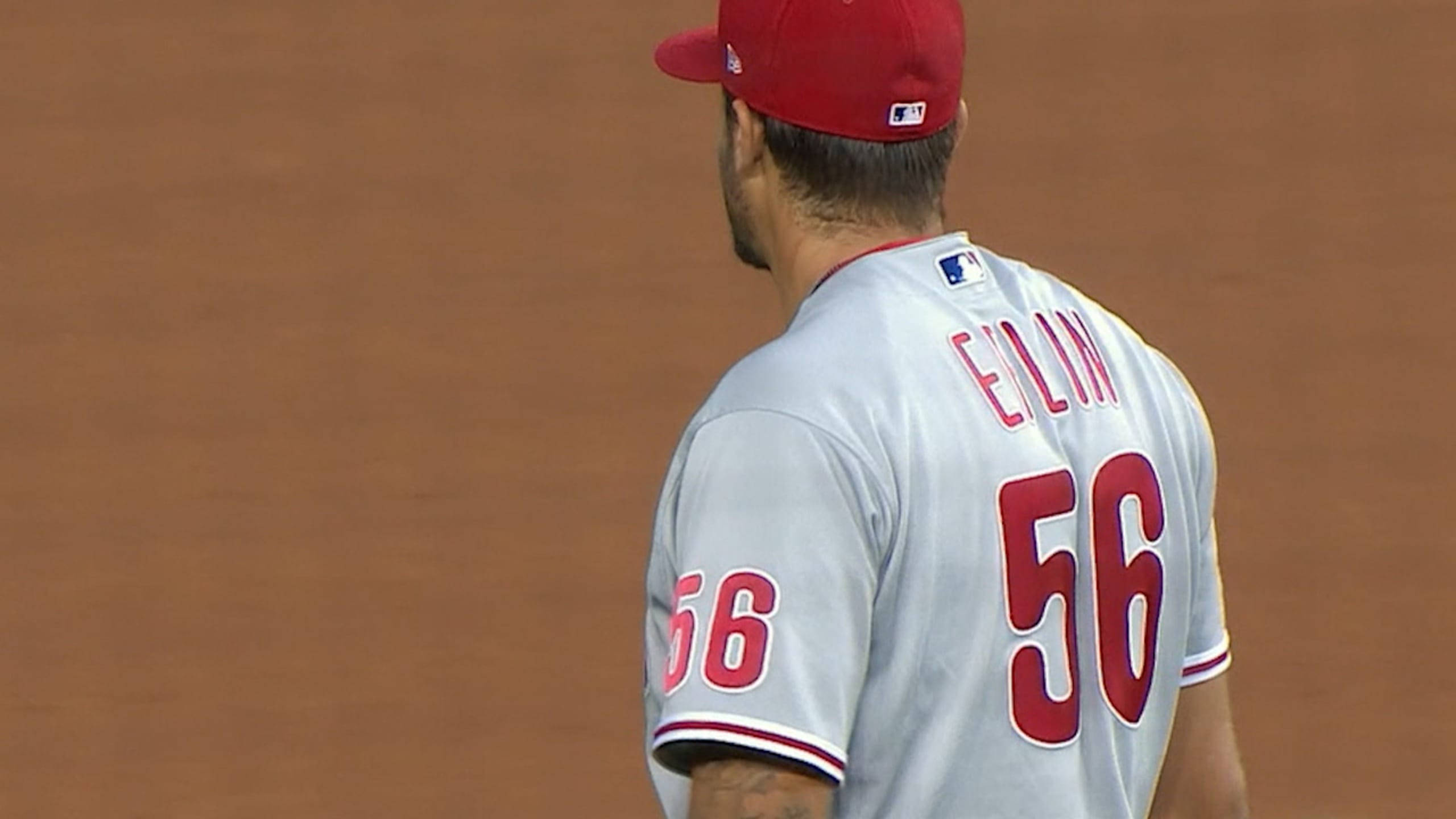 Zach Eflin, gray jersey, red number 56, 2K Desktop Wallpaper