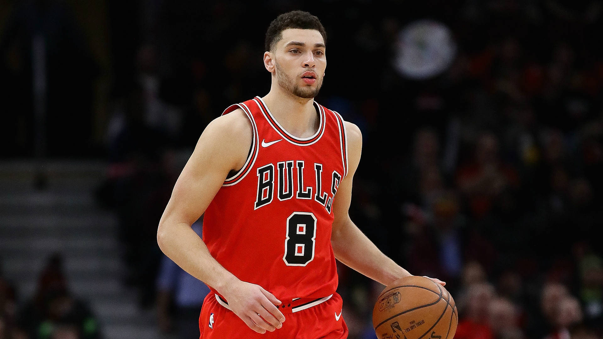 Zach LaVine, 2014 NBA Draft, red Bulls jersey, Full HD Desktop Wallpaper