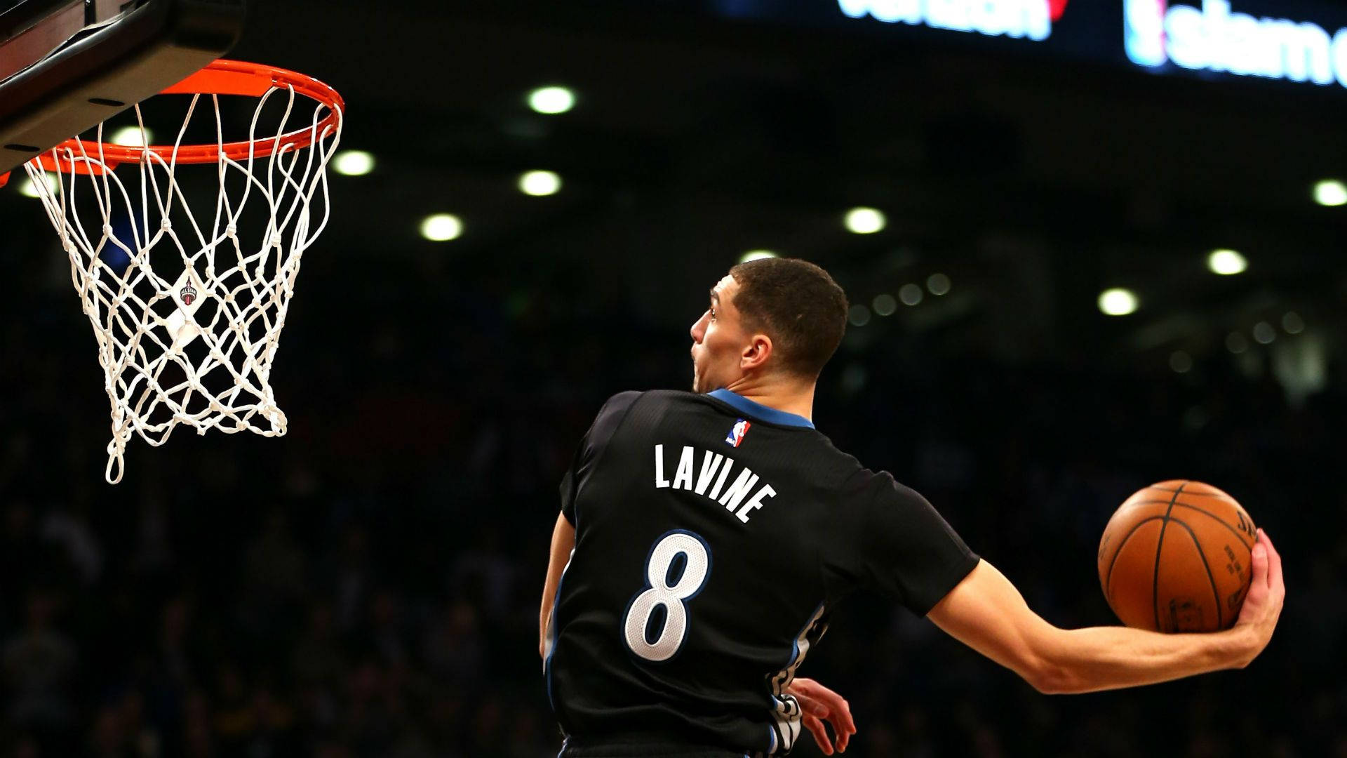 Zach Lavine, black jersey, Lavine, Full HD Desktop Wallpaper