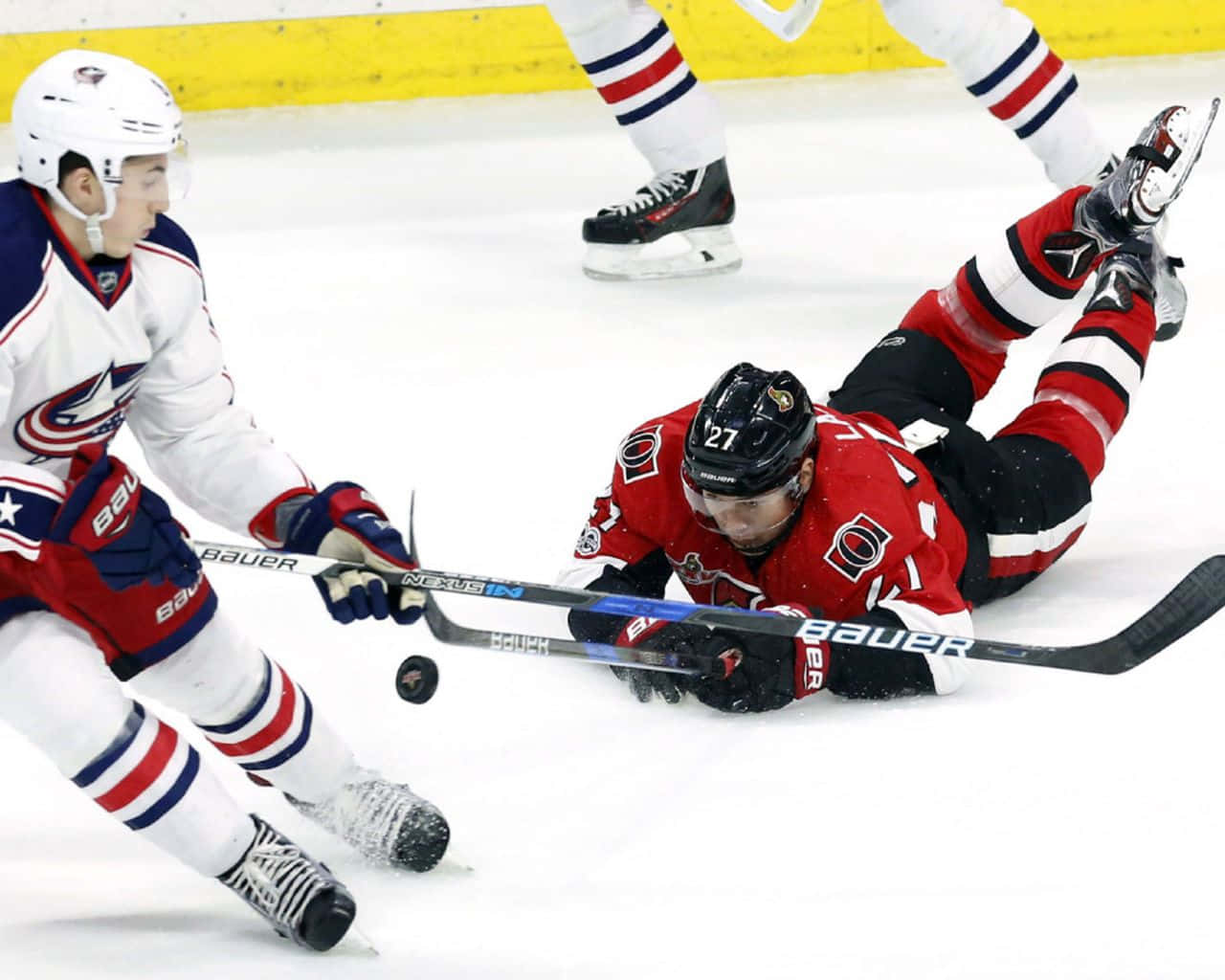 Zachary Werenski, competitive ice hockey player, ice, HD Desktop Wallpaper
