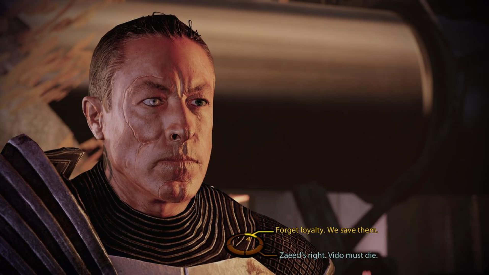 Zaeed Massani, futuristic collar, scarred man, Full HD Desktop Wallpaper