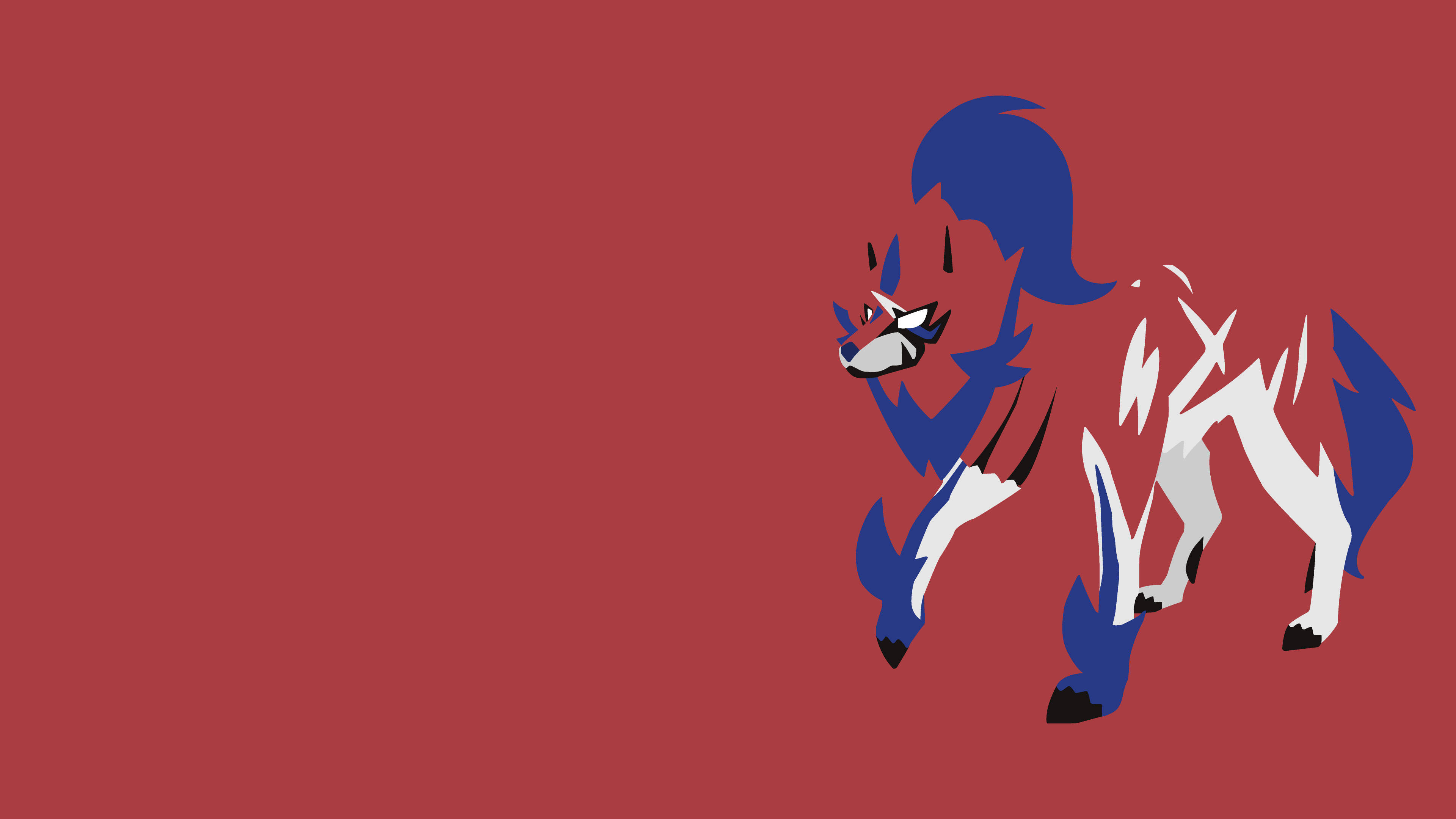 Zamazenta, blue and white, fox-like creature, 4K Desktop Wallpaper