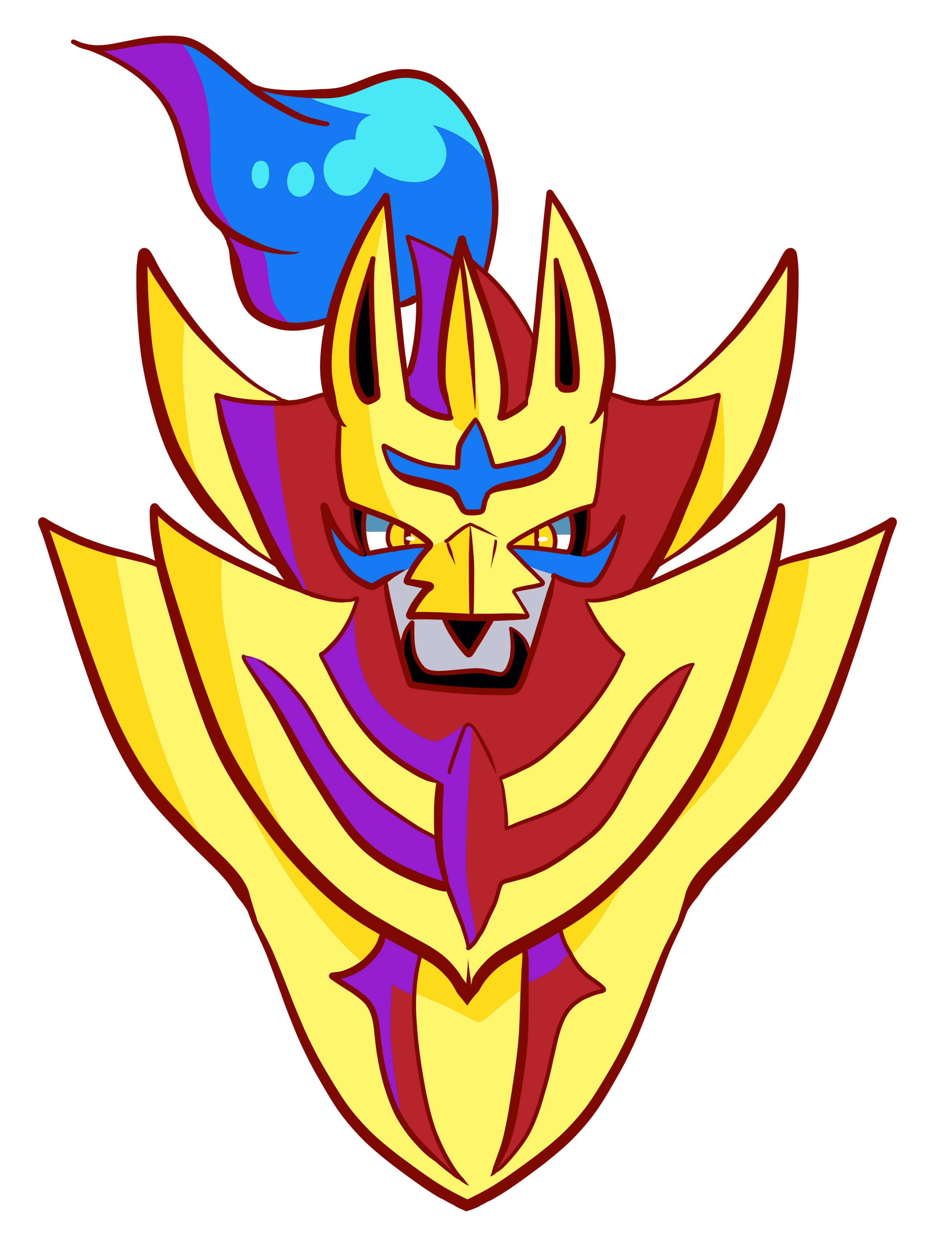 Zamazenta, yellow, red, 2K Phone Wallpaper