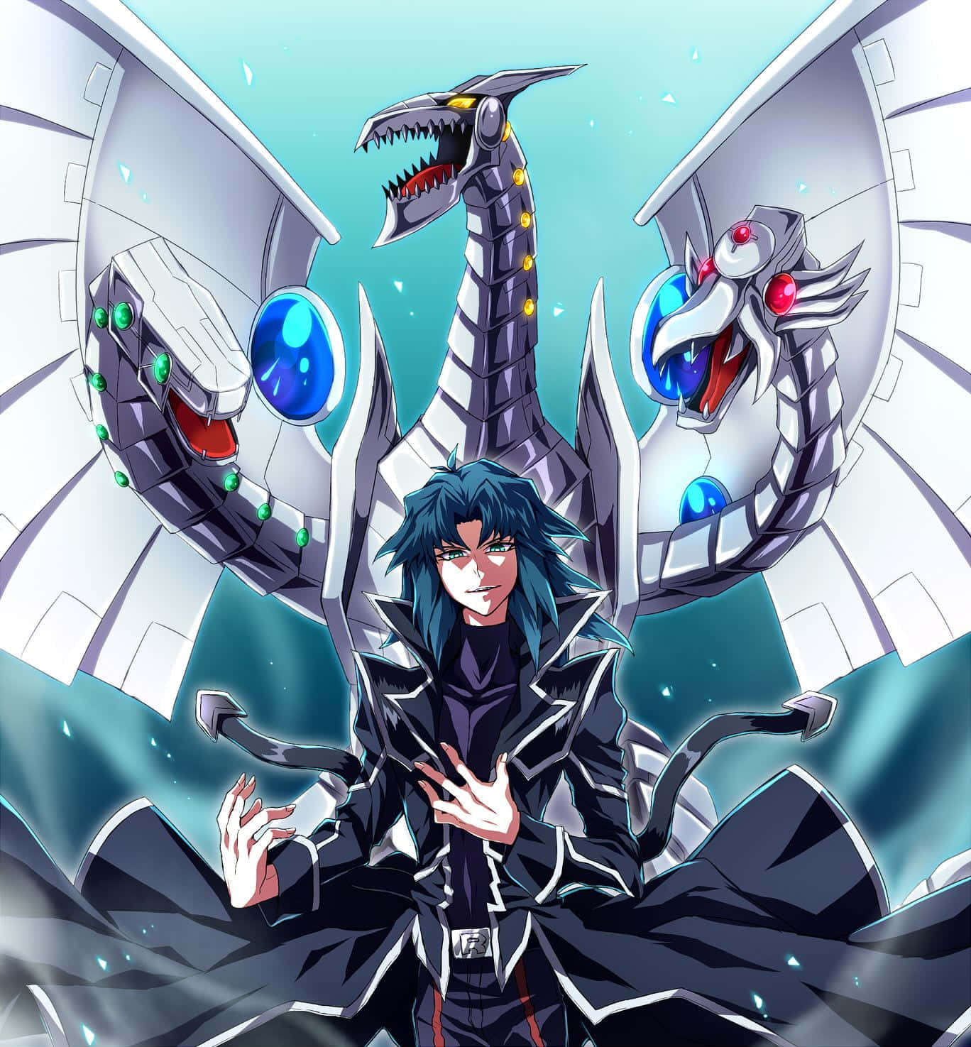 Zane Truesdale, black armor, three-headed mechanical dragon, HD Phone Wallpaper